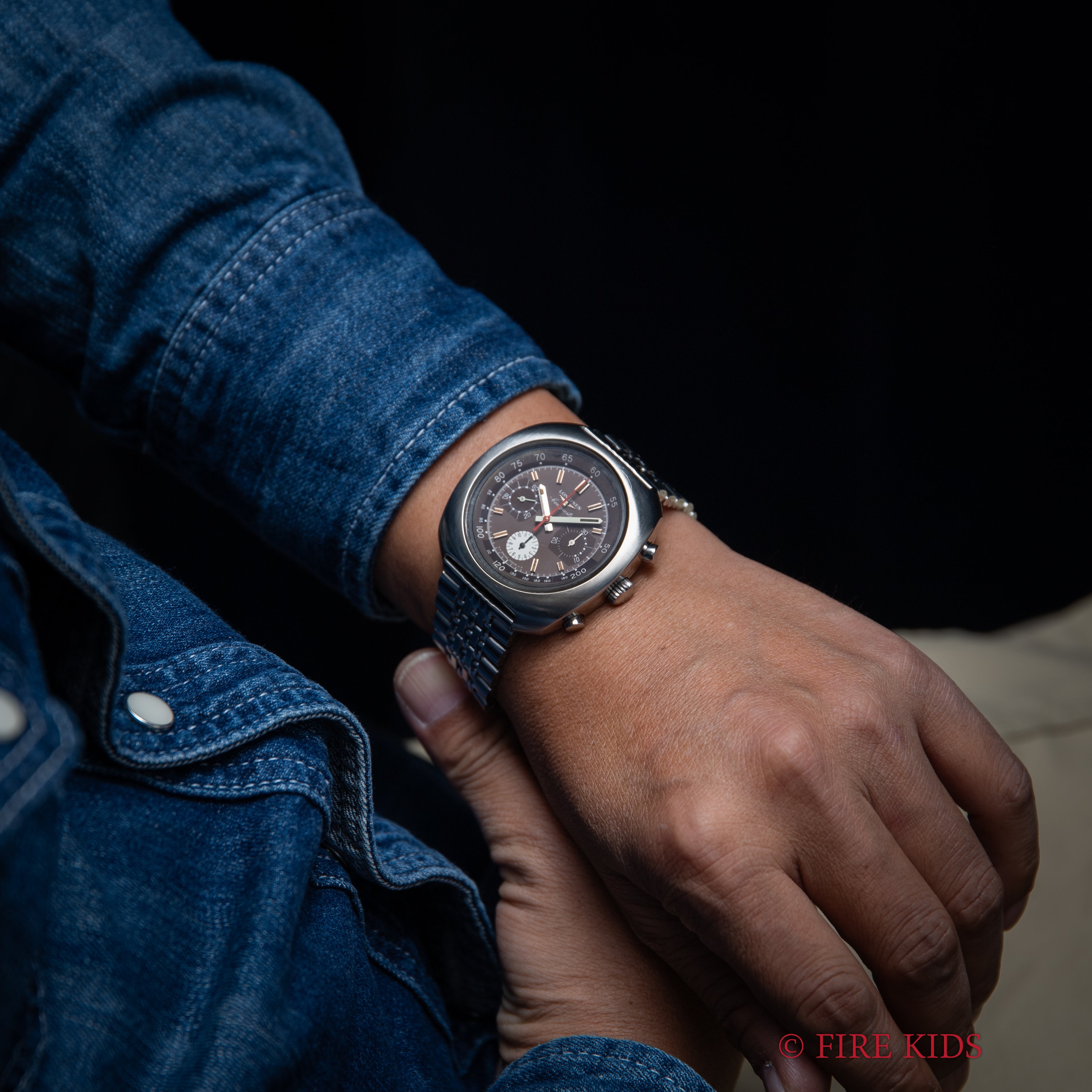 ロンジン コンクエスト クロノグラフ Ref.8595 1970 1969年製 Cal.330 バルジュー72 純正ブレス