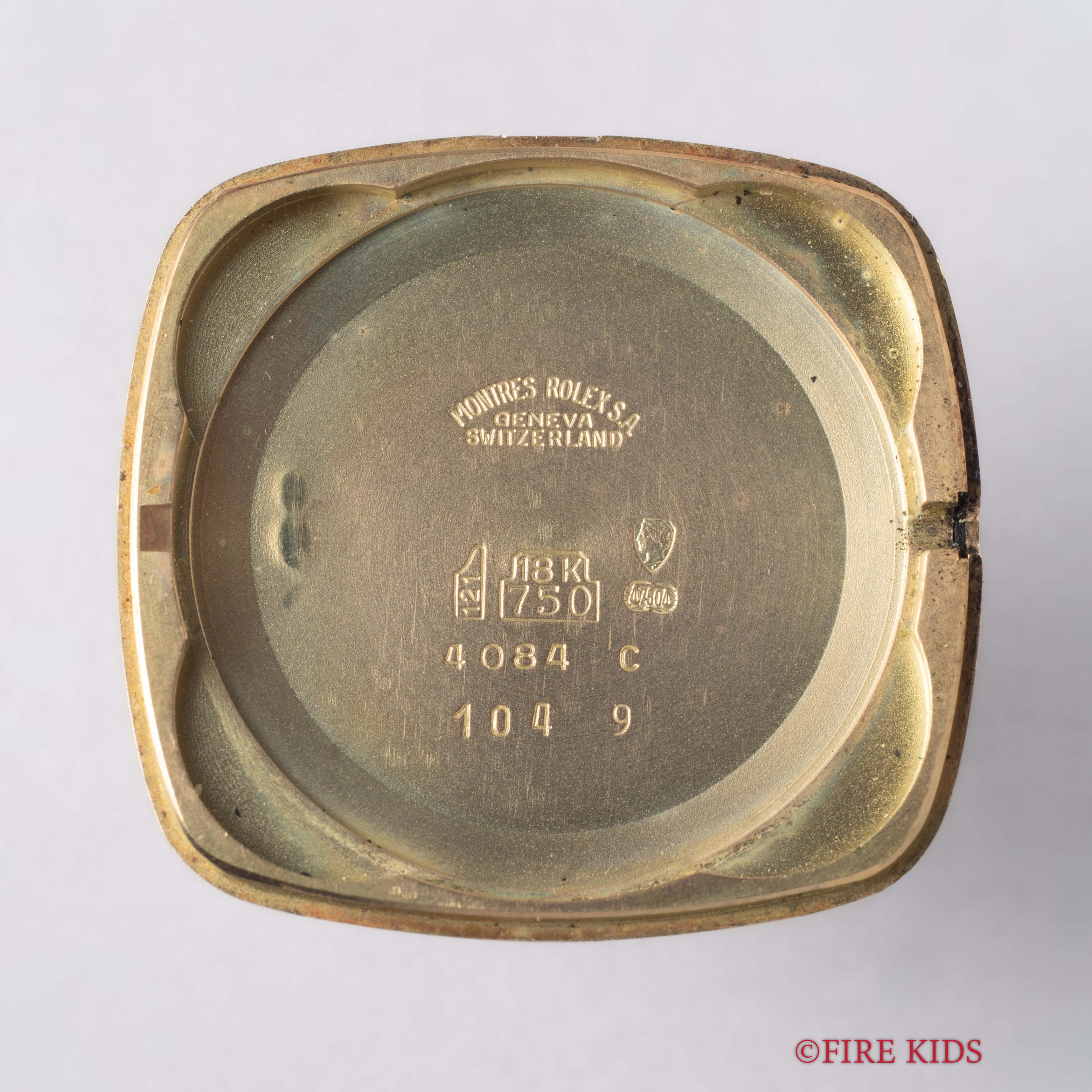 ロレックス 18金無垢チェリーニ 1981年製 Ref.4084 純正18金無垢尾錠付き 手巻き