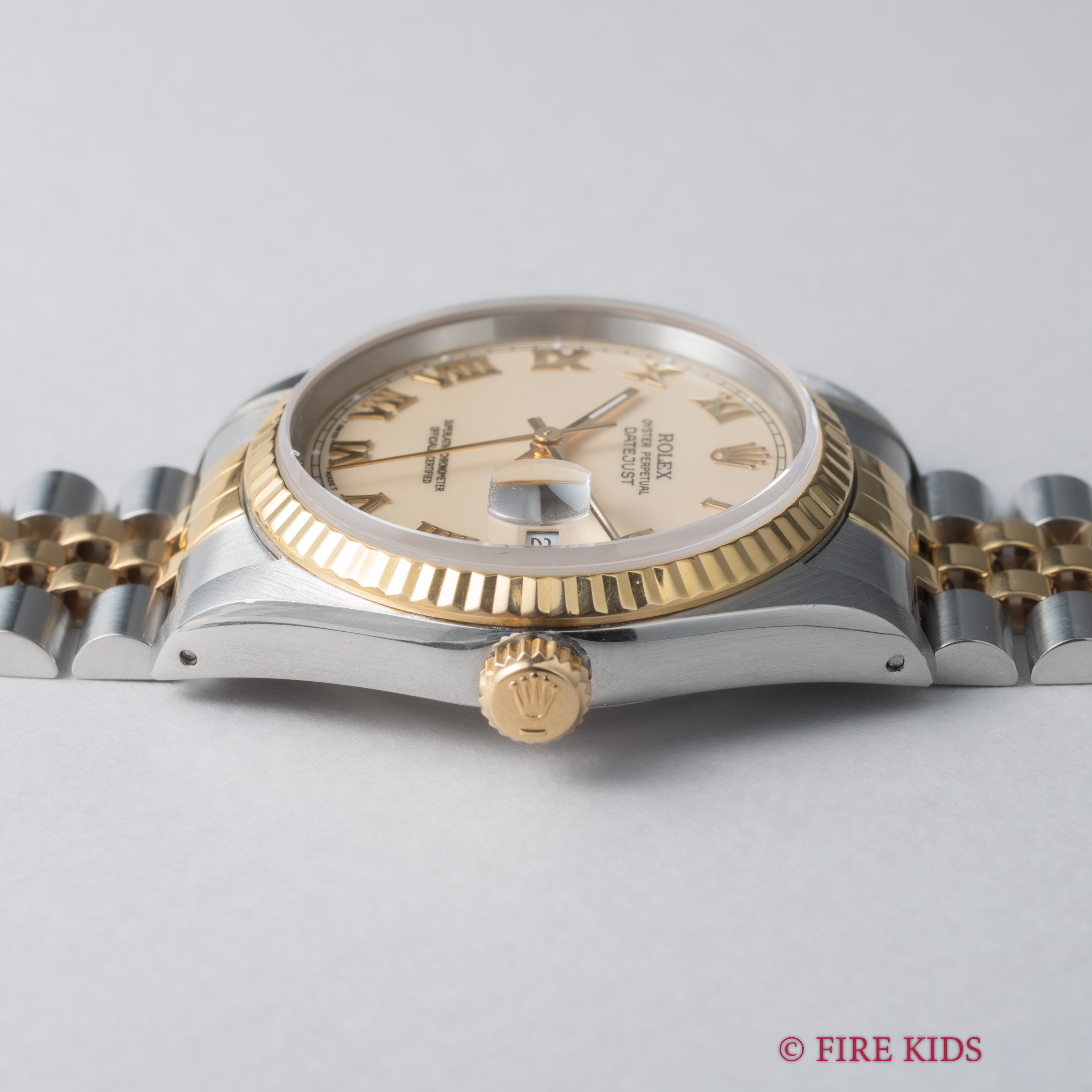 ロレックス デイトジャスト 1900~1991年製 コンビ アイボリーローマン Ref.16233