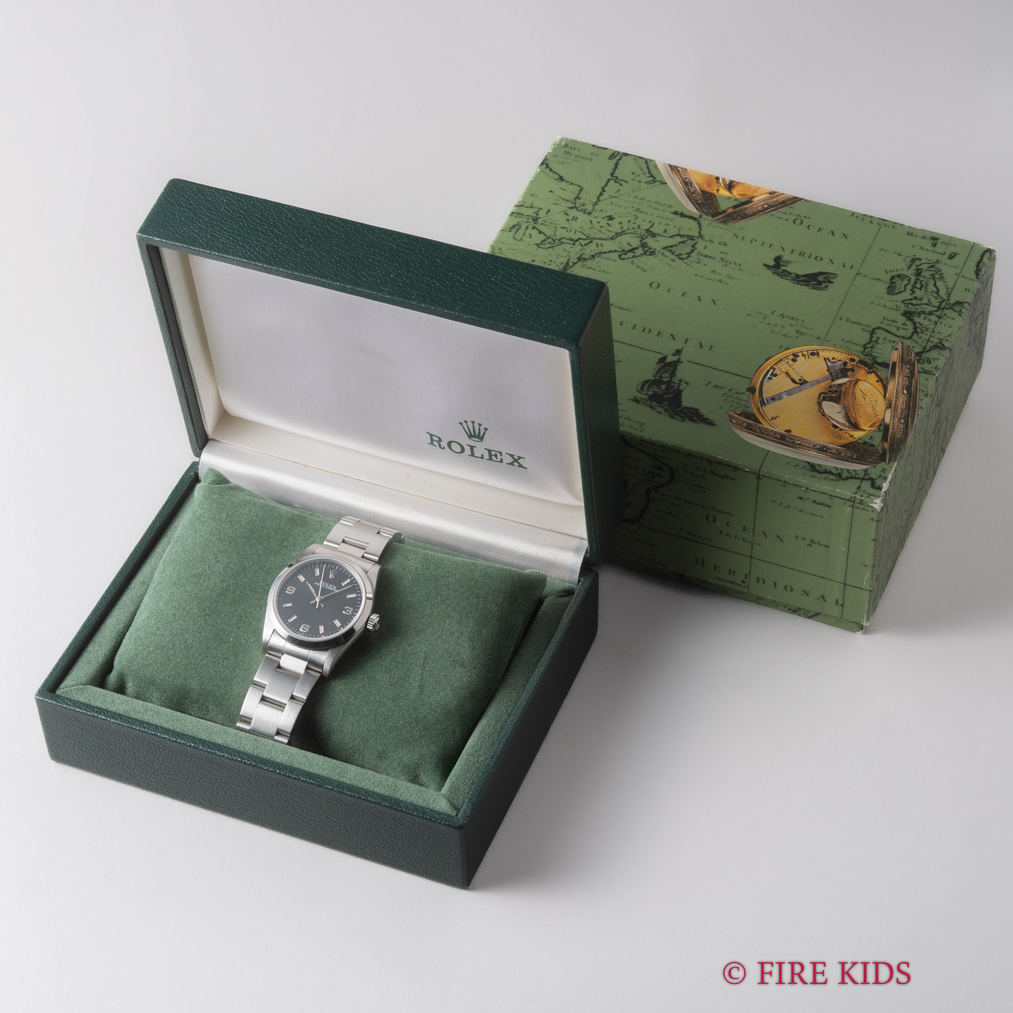 ロレックス 2001年製 オイスターパーペチュアル ボーイズ EX-Ⅰダイヤル Ref.77080 オイスターブレス 箱付