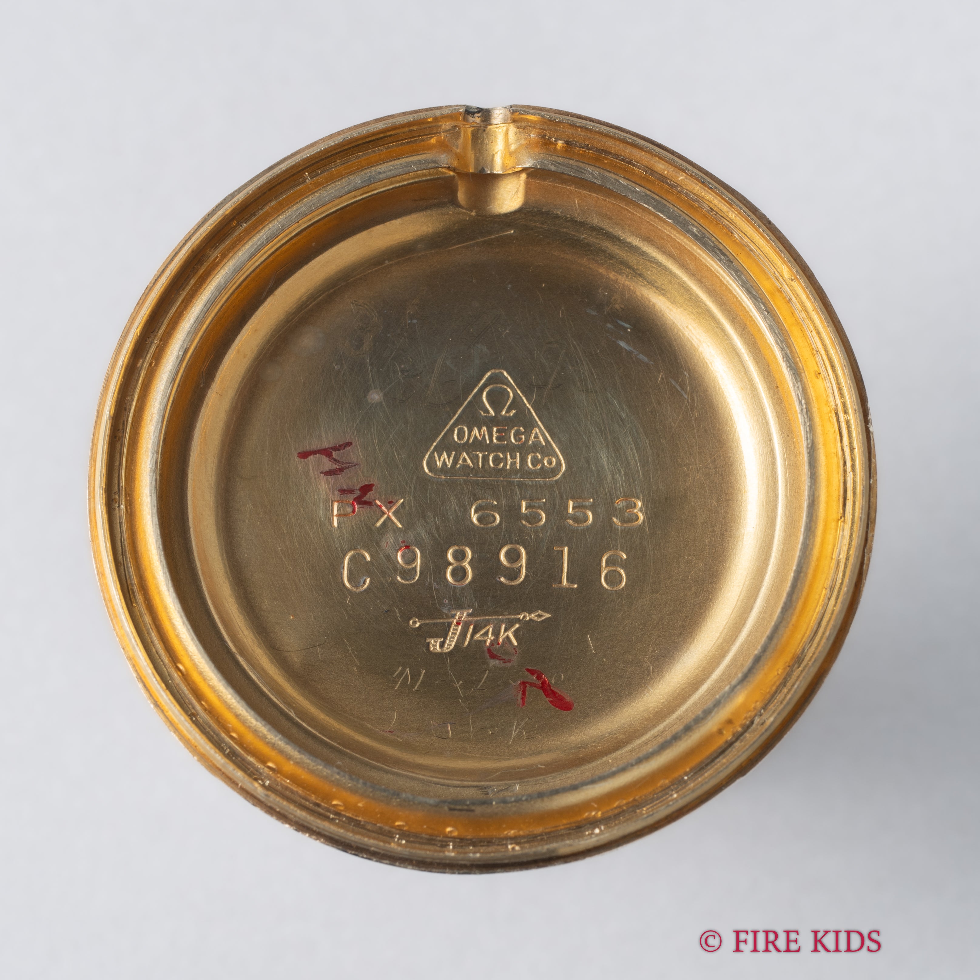 オメガ 14金無垢USケース 1956年製 Cal.420 手巻き