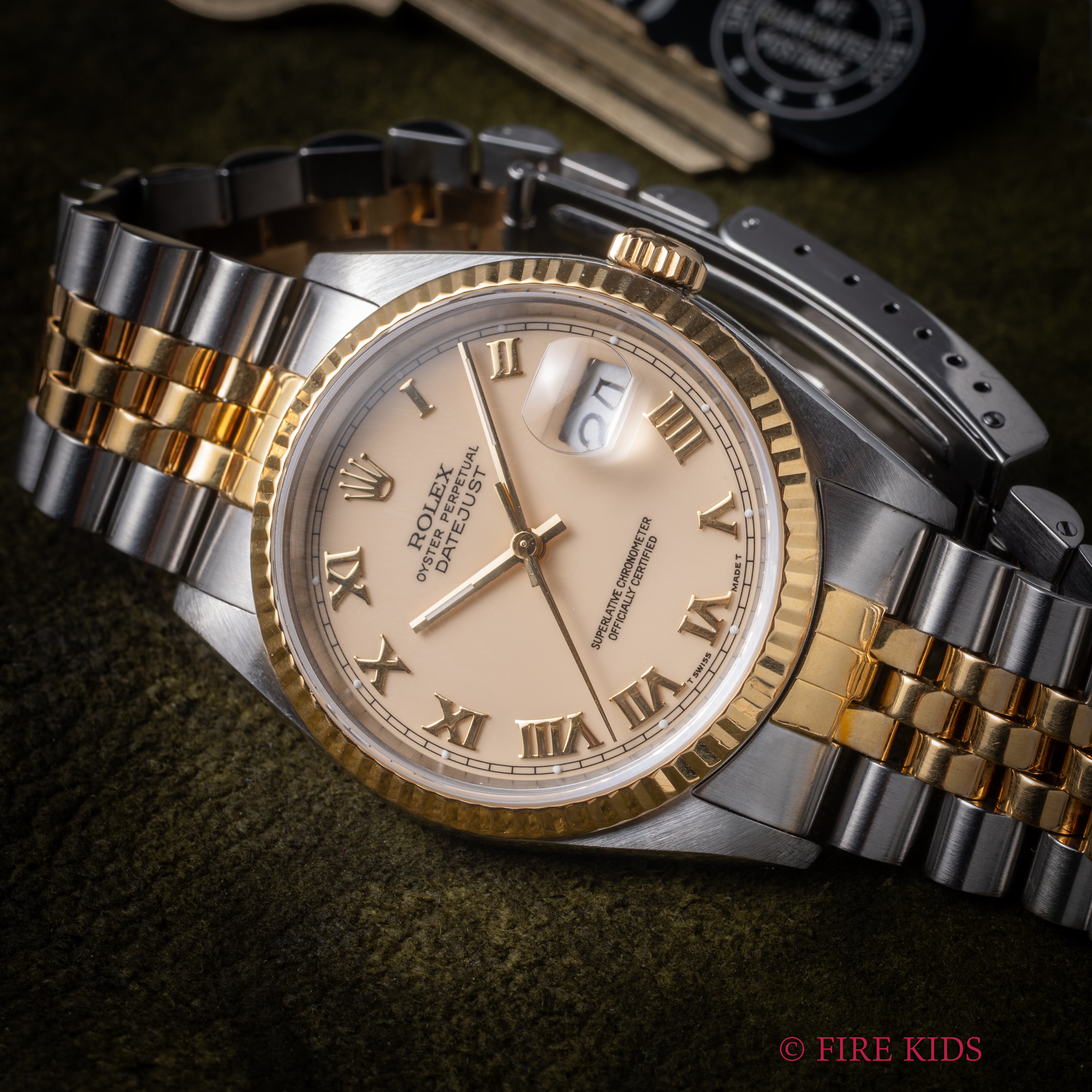 ロレックス デイトジャスト 1900~1991年製 コンビ アイボリーローマン Ref.16233