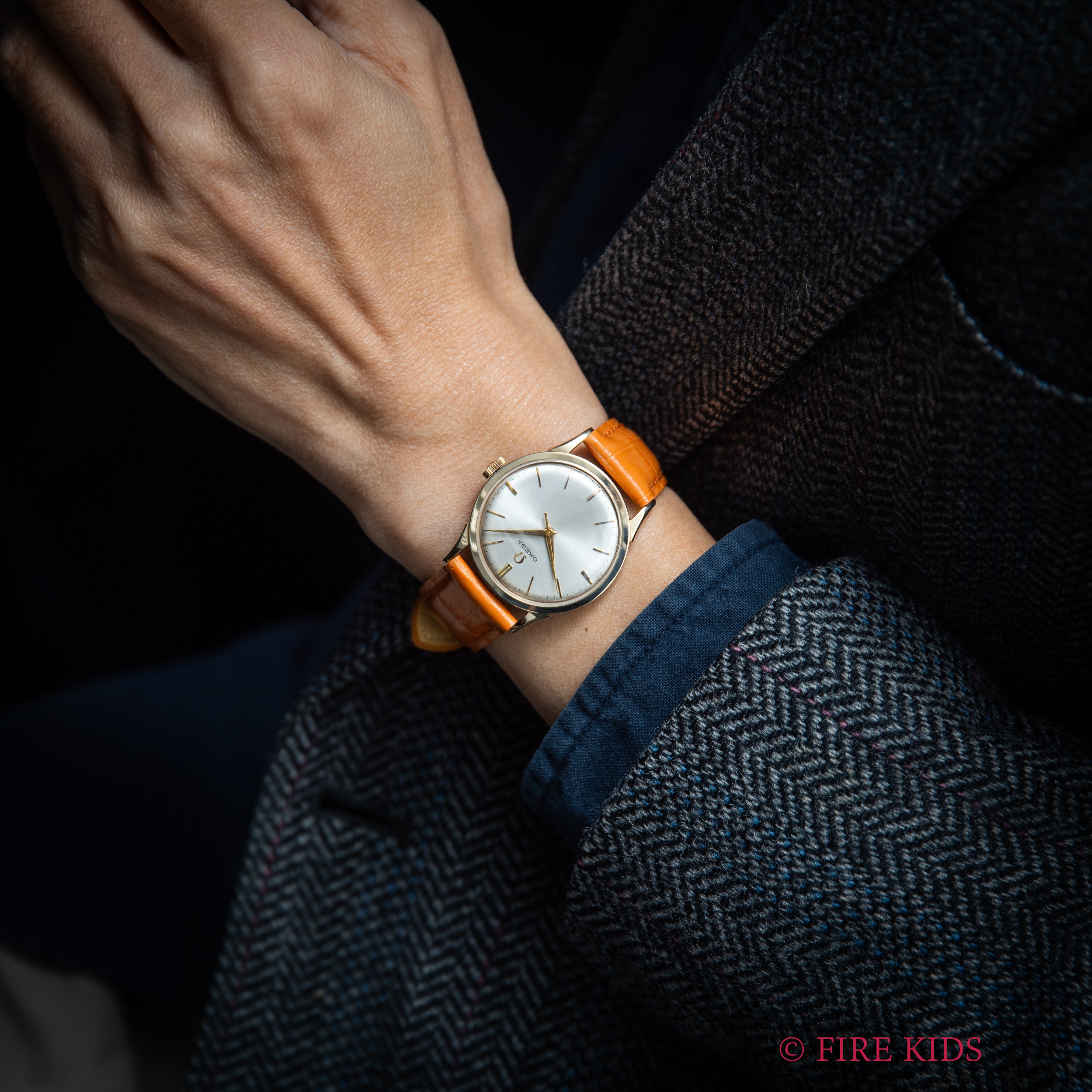 オメガ 14金無垢USケース 1956年製 Cal.420 手巻き