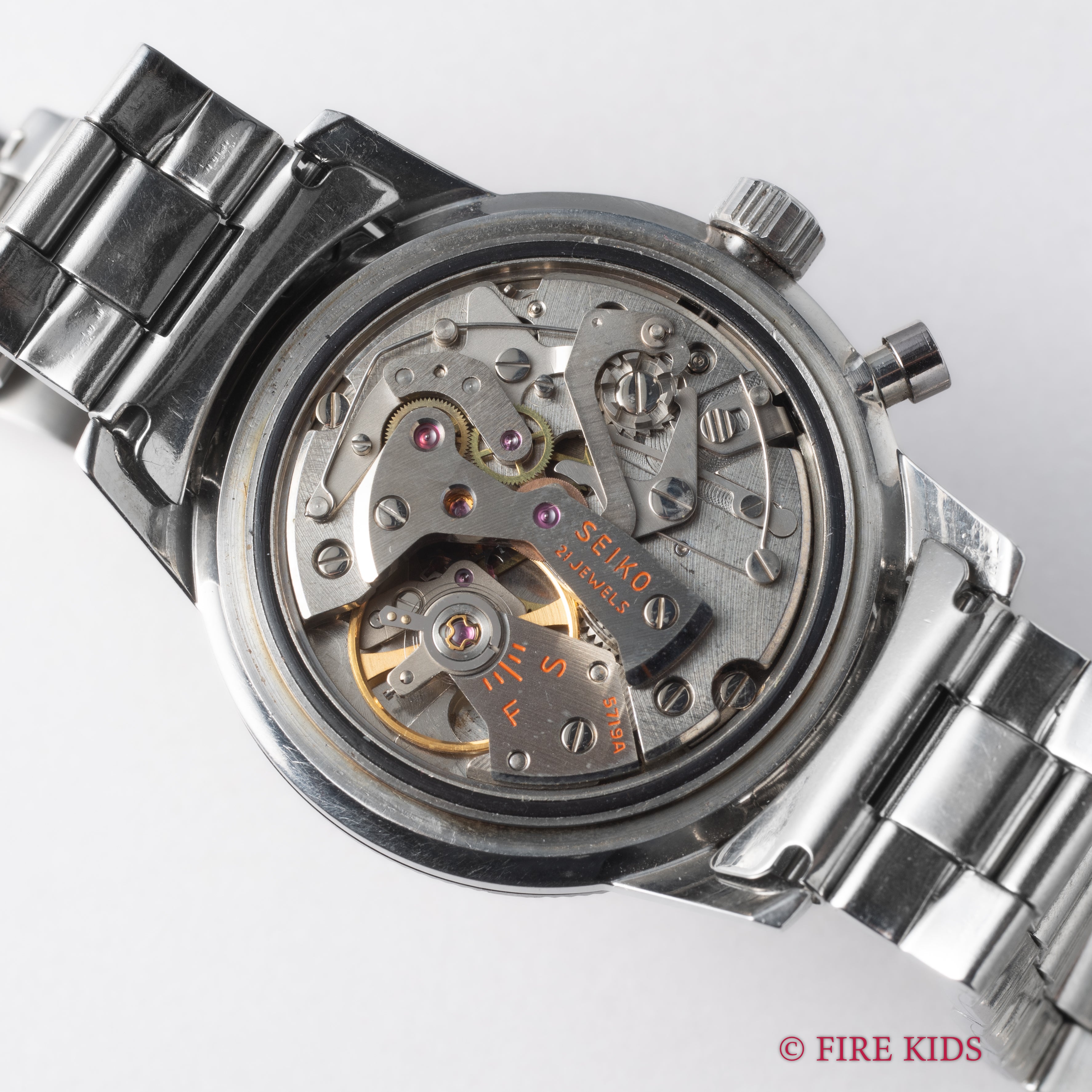 セイコー ワンプッシュクロノプラベゼル 1968年製 Ref.5719-8992 Cal.5719A ブレス付