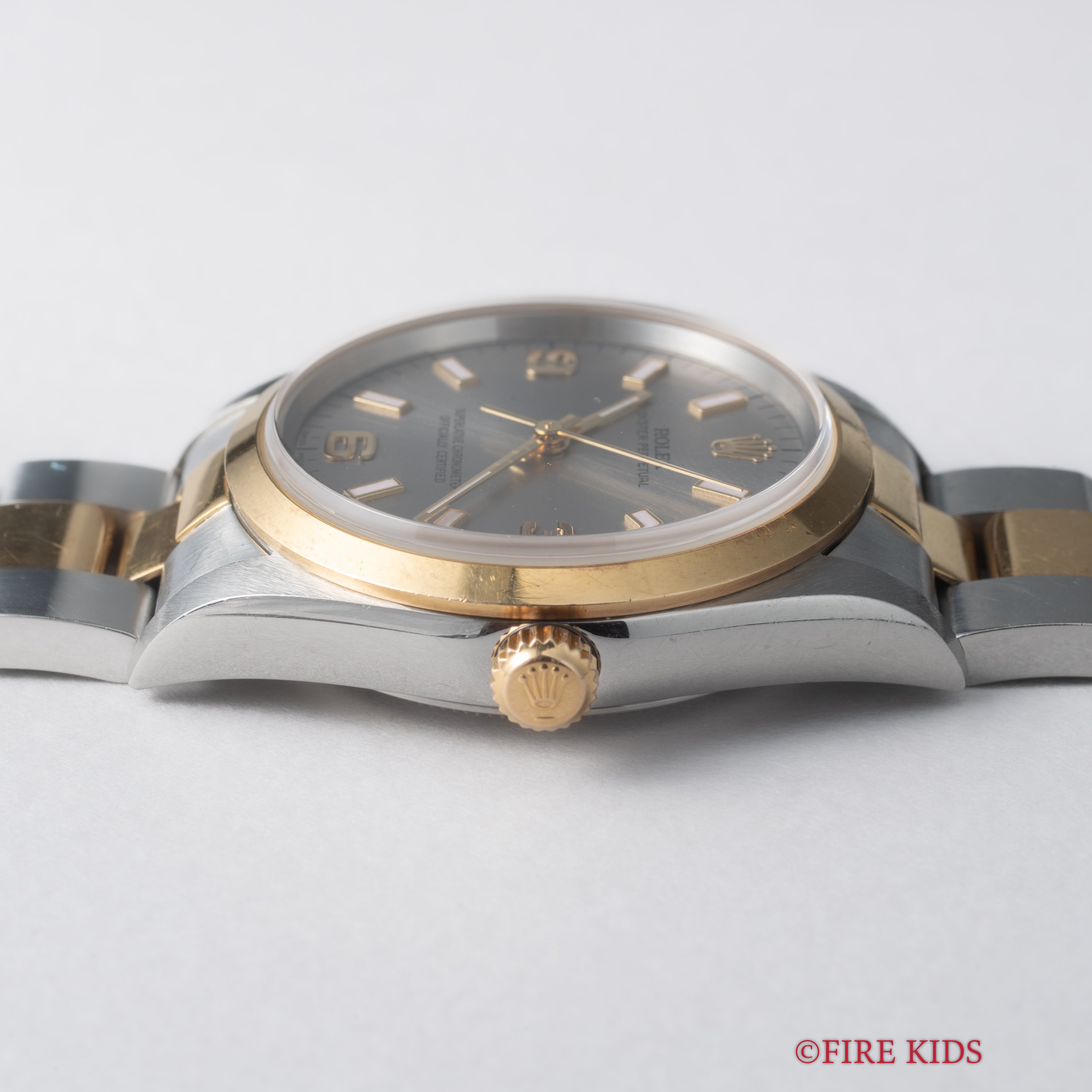 ロレックス オイスターパーペチュアル コンビ 2000年製 Ref.14203 グレー エクスプローラーダイヤル