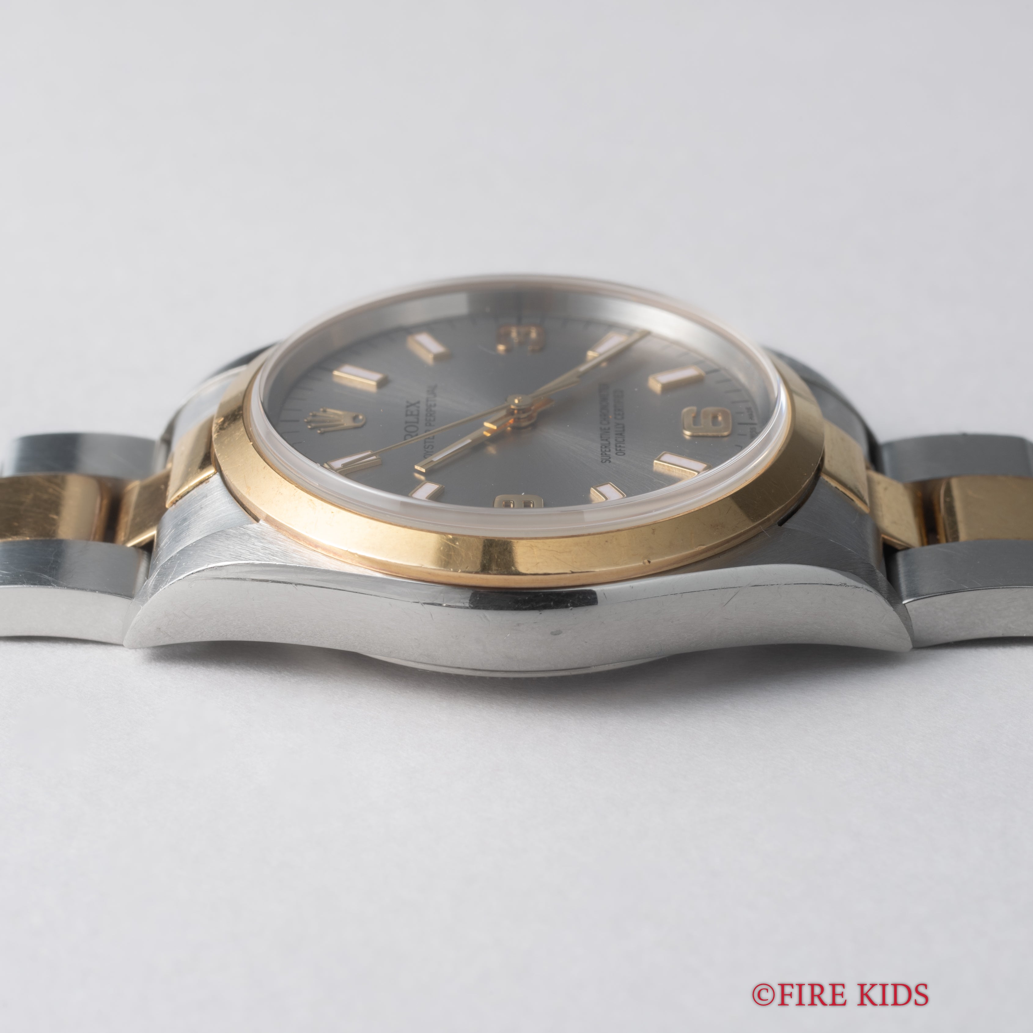 ロレックス オイスターパーペチュアル コンビ 2000年製 Ref.14203 グレー エクスプローラーダイヤル