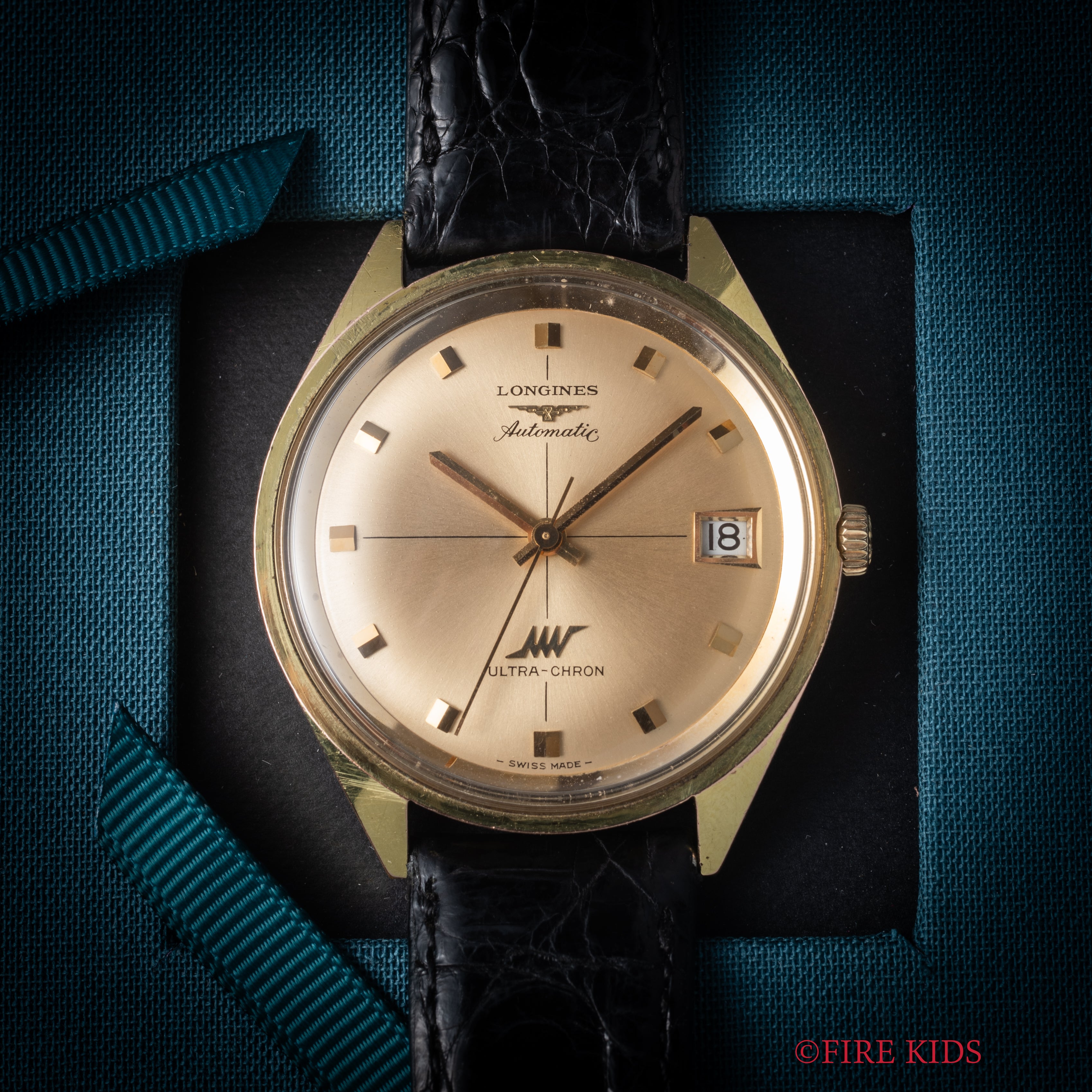 ロンジン 1969年製 ウルトラクロン 10振動自動巻き Ref.7952-4 金張りケース