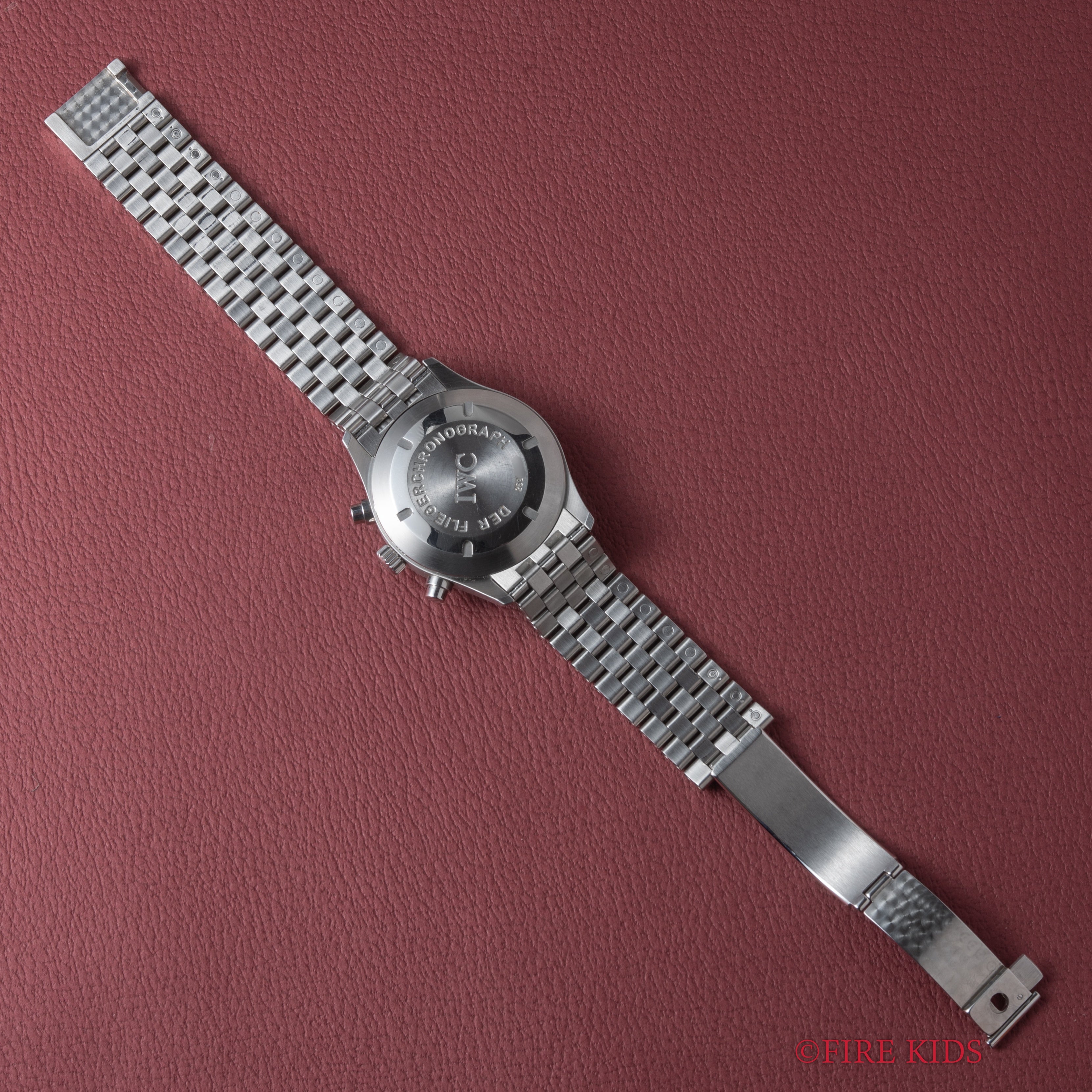 IWC フリーガークロノグラフ 1998年製 パイロットウォッチ 自動巻 オールトリチウム 純正ブレス ギャラ付