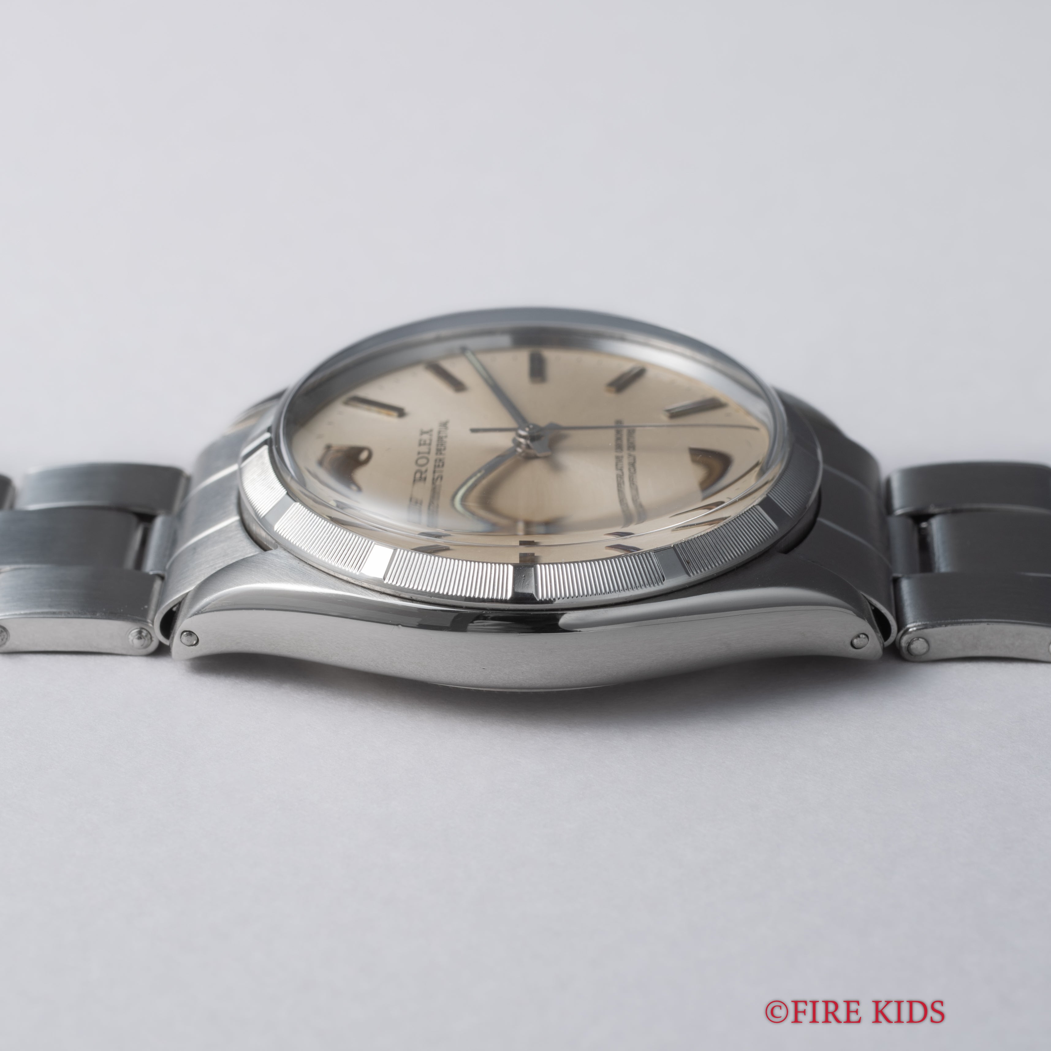 ロレックス オイスターパーペチュアル 1967年製 Ref.1003 エンジンターンドベゼル 純正オイスターブレス