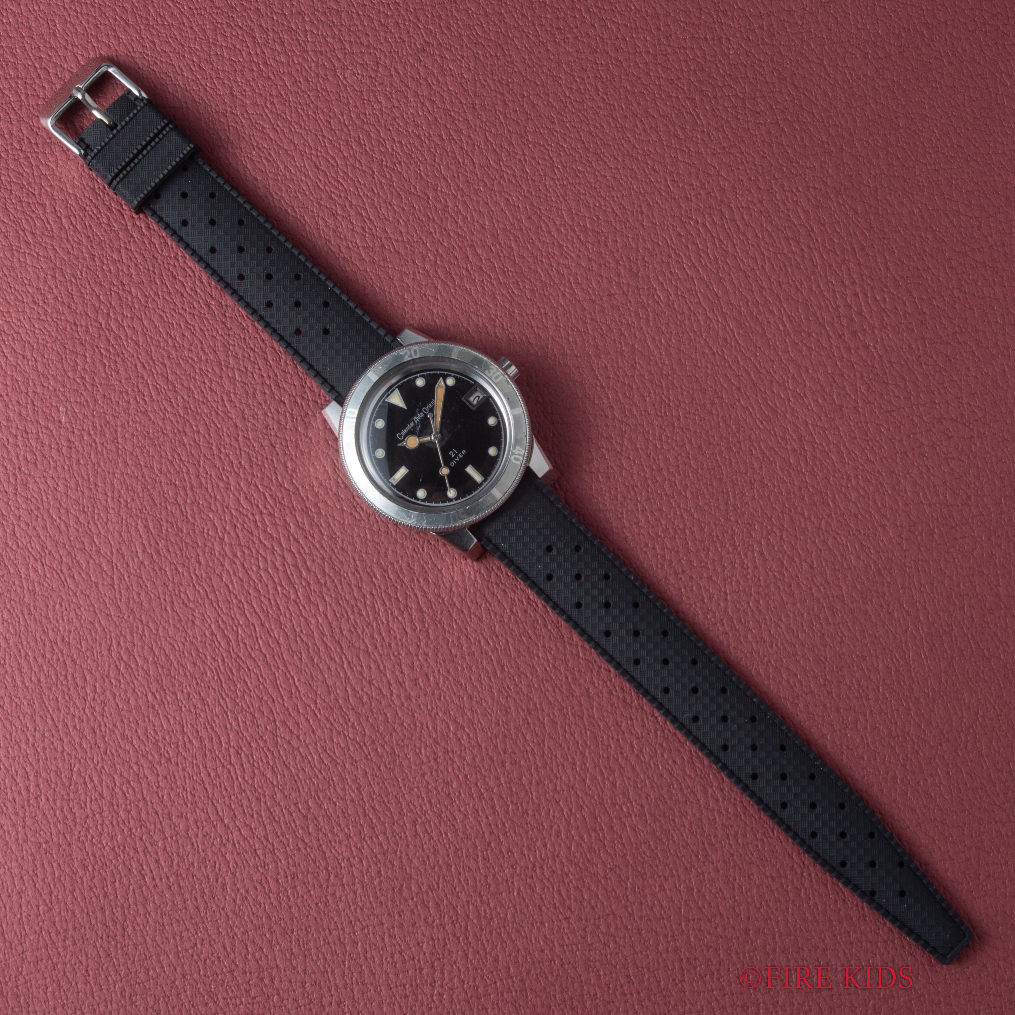 オリエント 21ダイバー ブラックサークルミラーダイヤル 1960年代製 自動巻 カレンダーオートオリエント