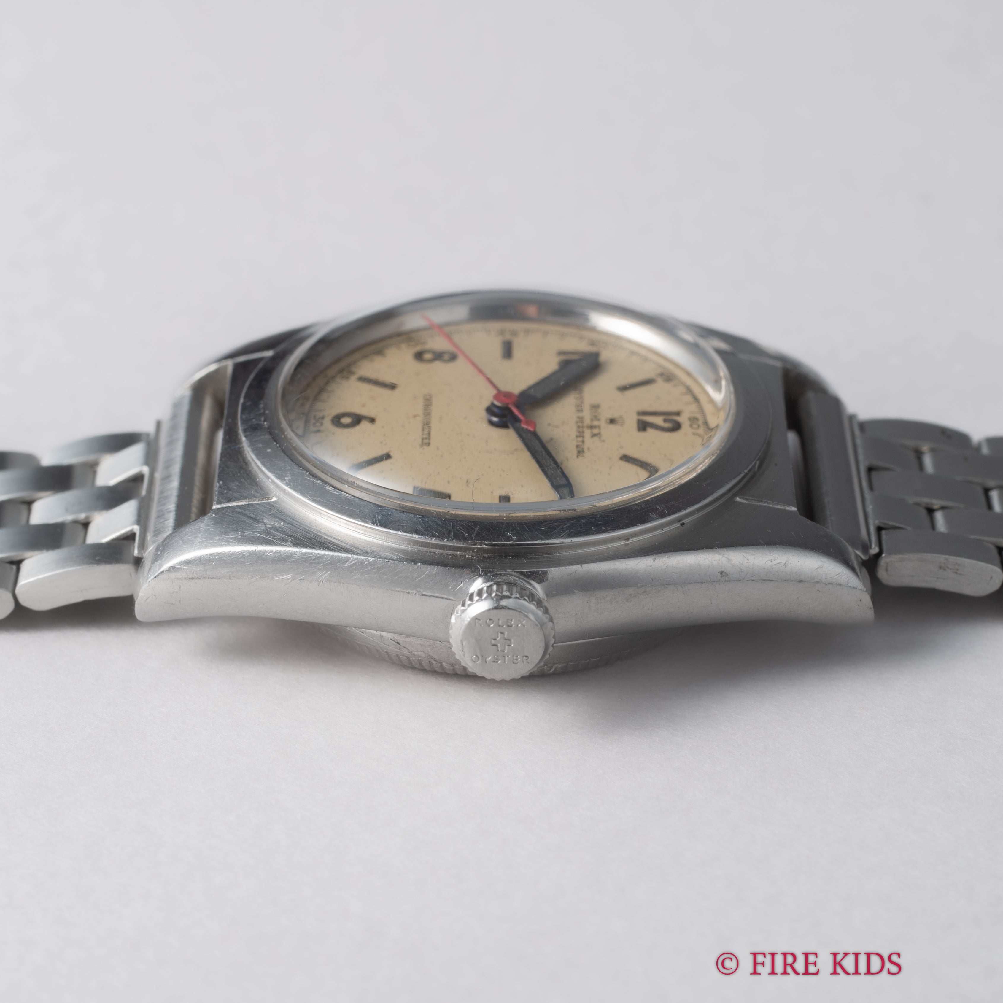 ロレックス バブルバック 1945年製 飛びアラビアダイヤル Ref.2940 純正バックル社外ブレス