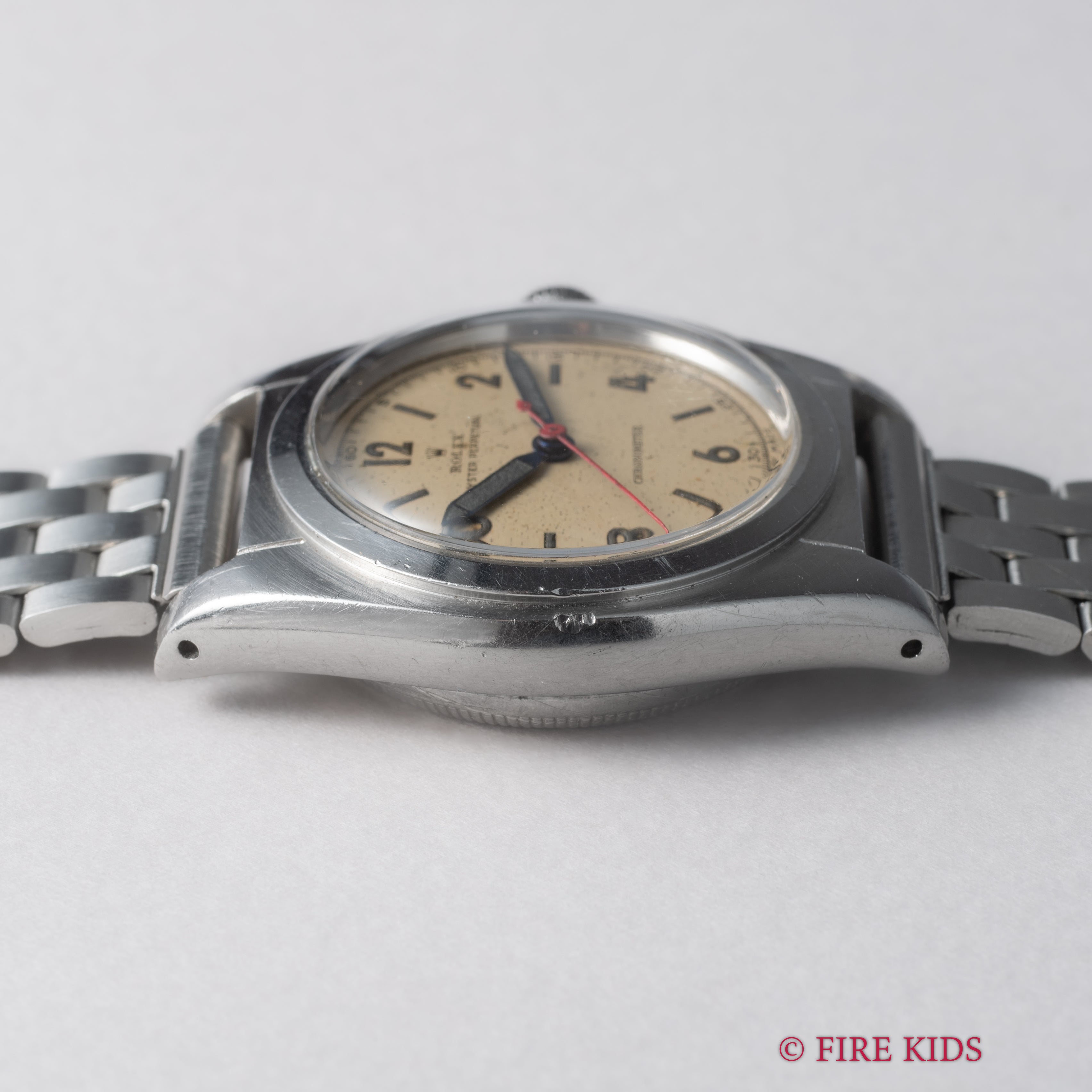 ロレックス バブルバック 1945年製 飛びアラビアダイヤル Ref.2940 純正バックル社外ブレス