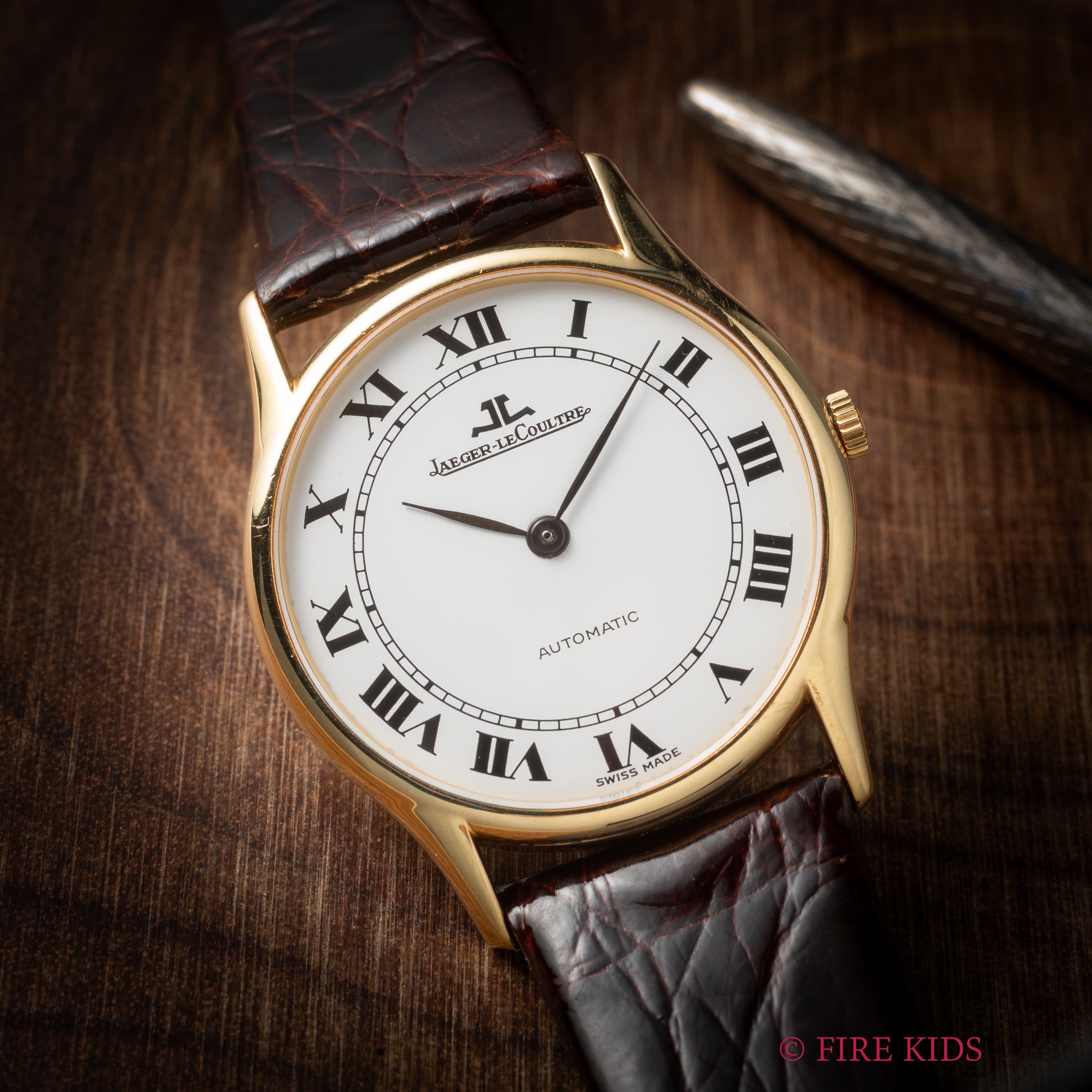 ジャガー・ルクルト 1970年代製 ラウンド ホワイトローマン 18KYG 自動巻き Ref.5001 21 Cal.900