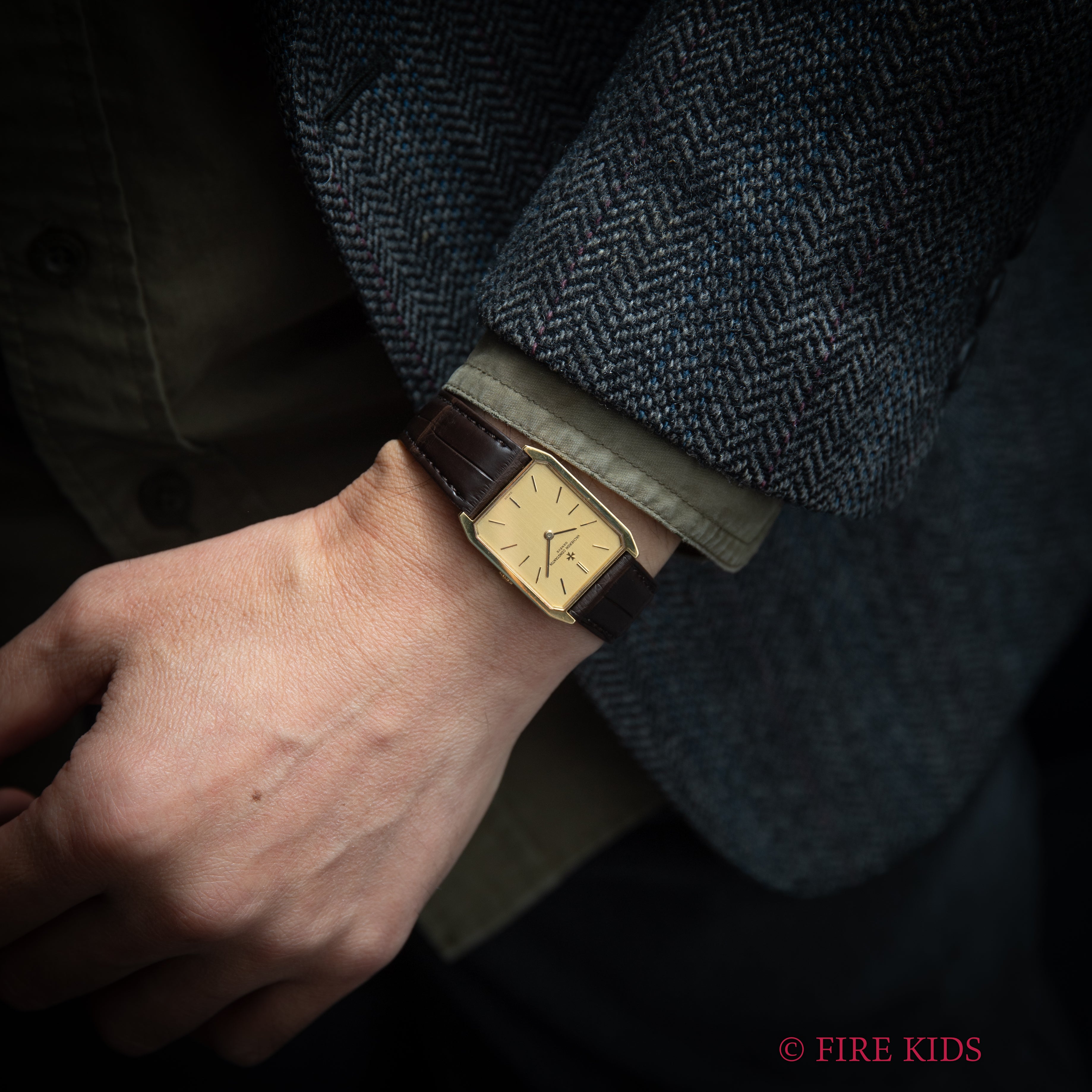 ヴァシュロンコンスタンタン スクエア 1980年代製 18金イエローゴールド Ref.39201 Cal.1015 純正18金尾錠付