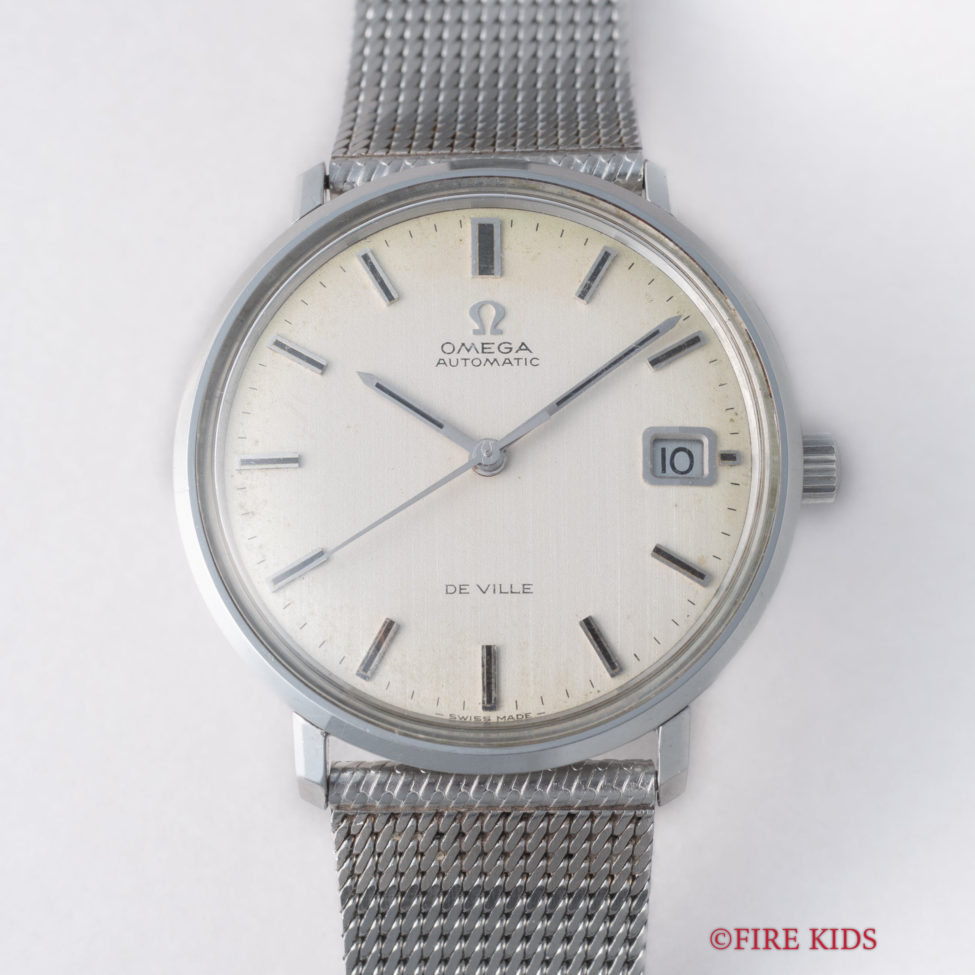 オメガ デヴィル オートマチック 1971年製 Ref.166.003 メッシュブレス付き