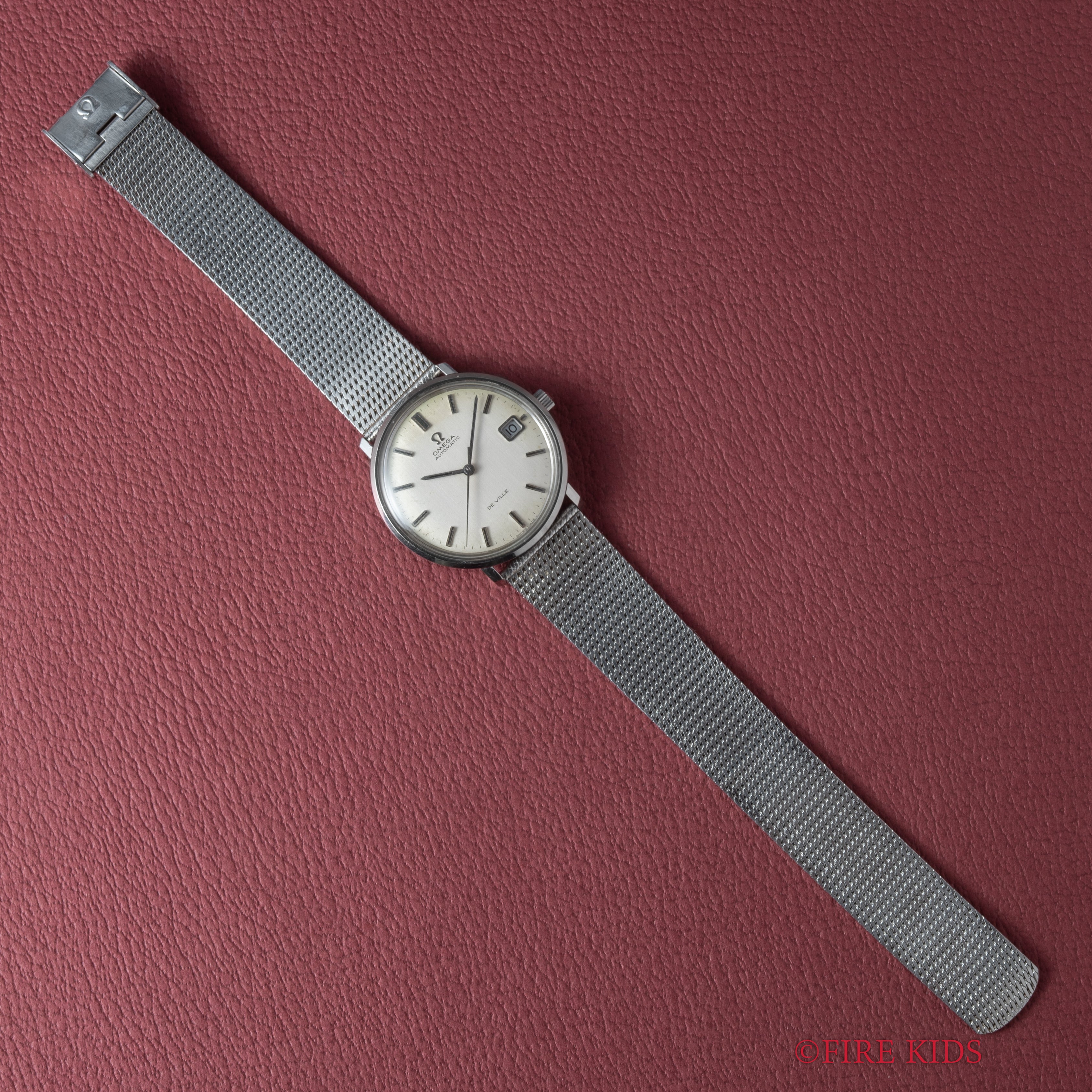 オメガ デヴィル オートマチック 1971年製 Ref.166.003 メッシュブレス付き