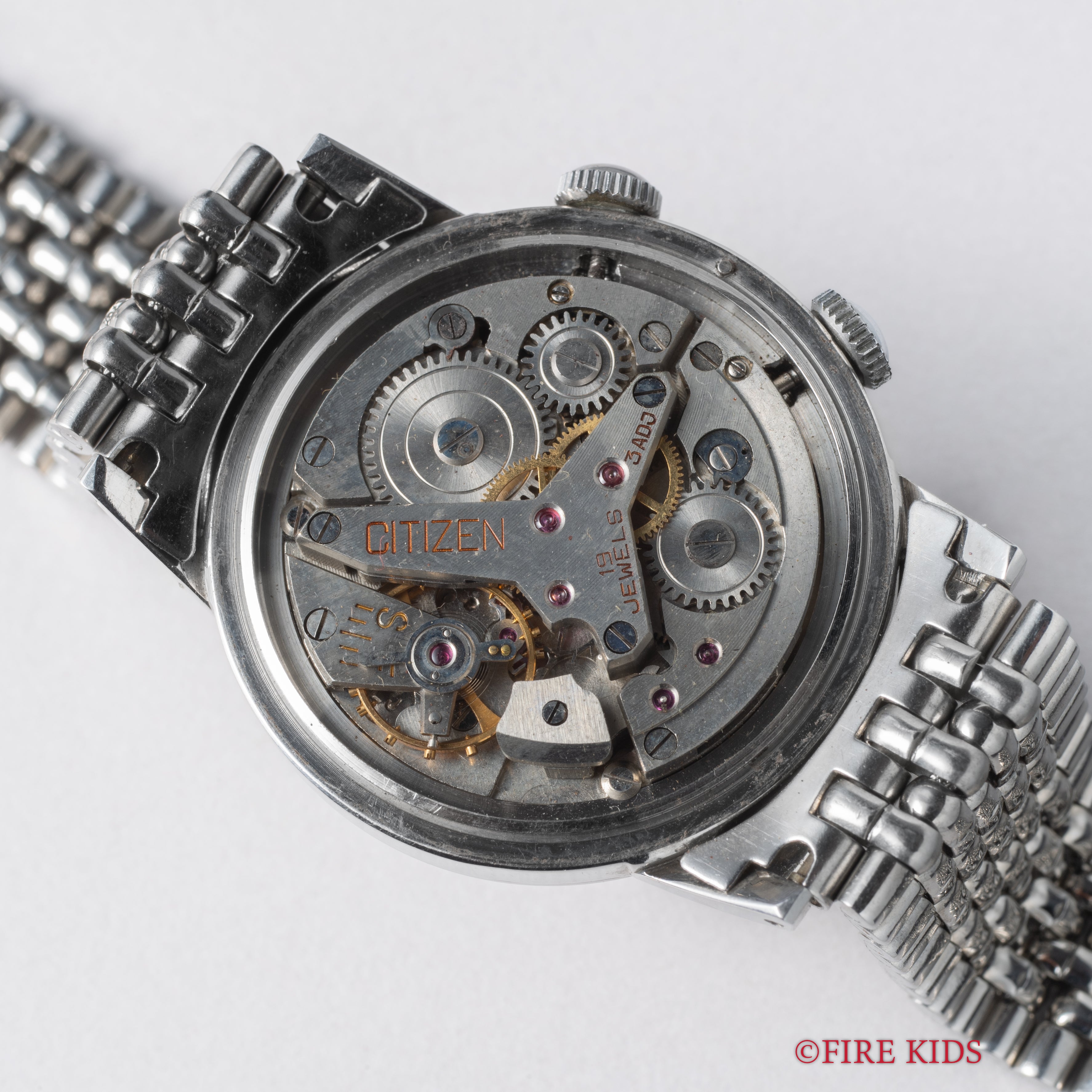 シチズンアラーム 1950年代製 Ref.1407057 初期 ルクルトフェイス 純正ブレス付き