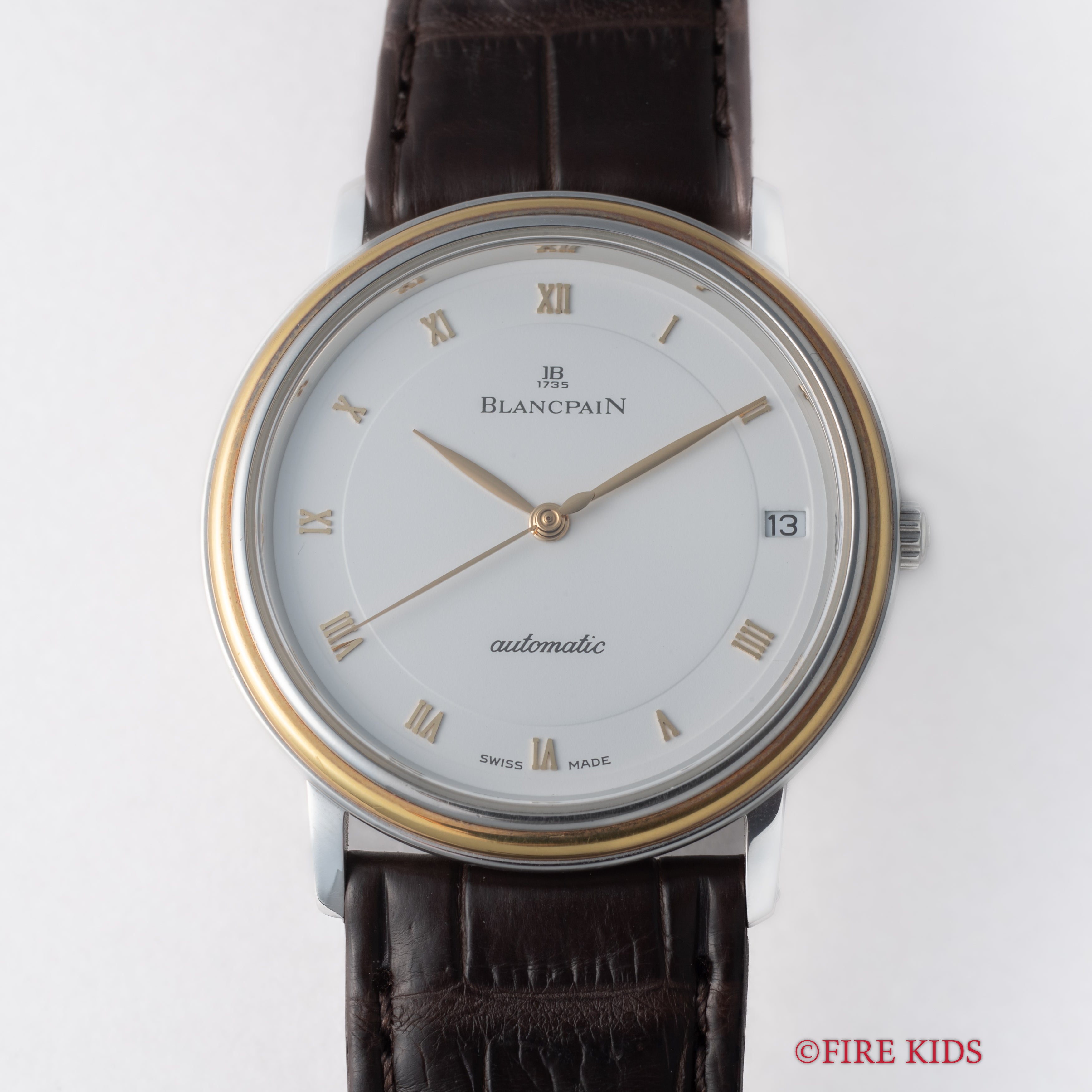 ブランパン ヴィルレ ウルトラスリム Ref.1151-1318-58 コンビ 1990年代製 Cal.1151