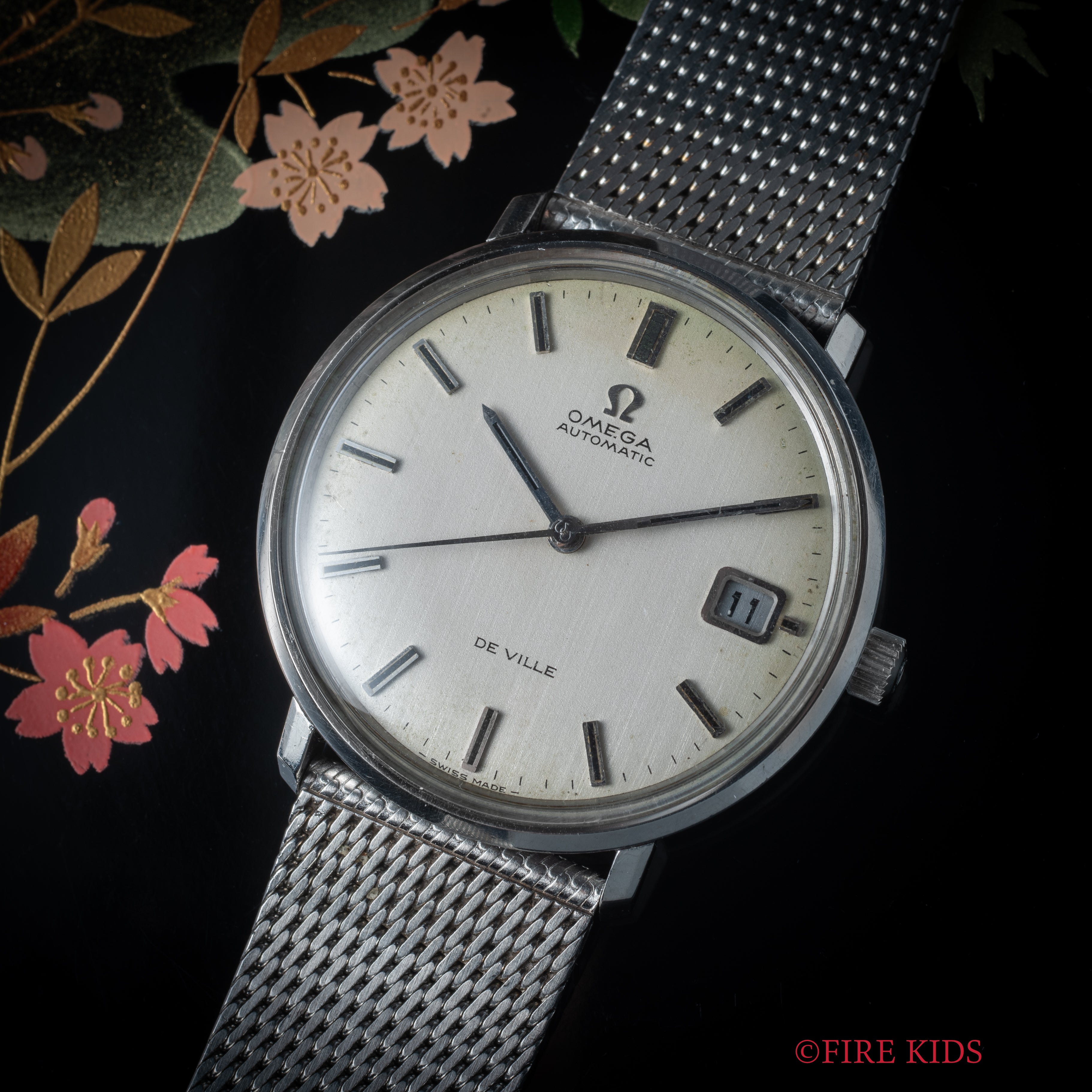 オメガ デヴィル オートマチック 1971年製 Ref.166.003 メッシュブレス付き