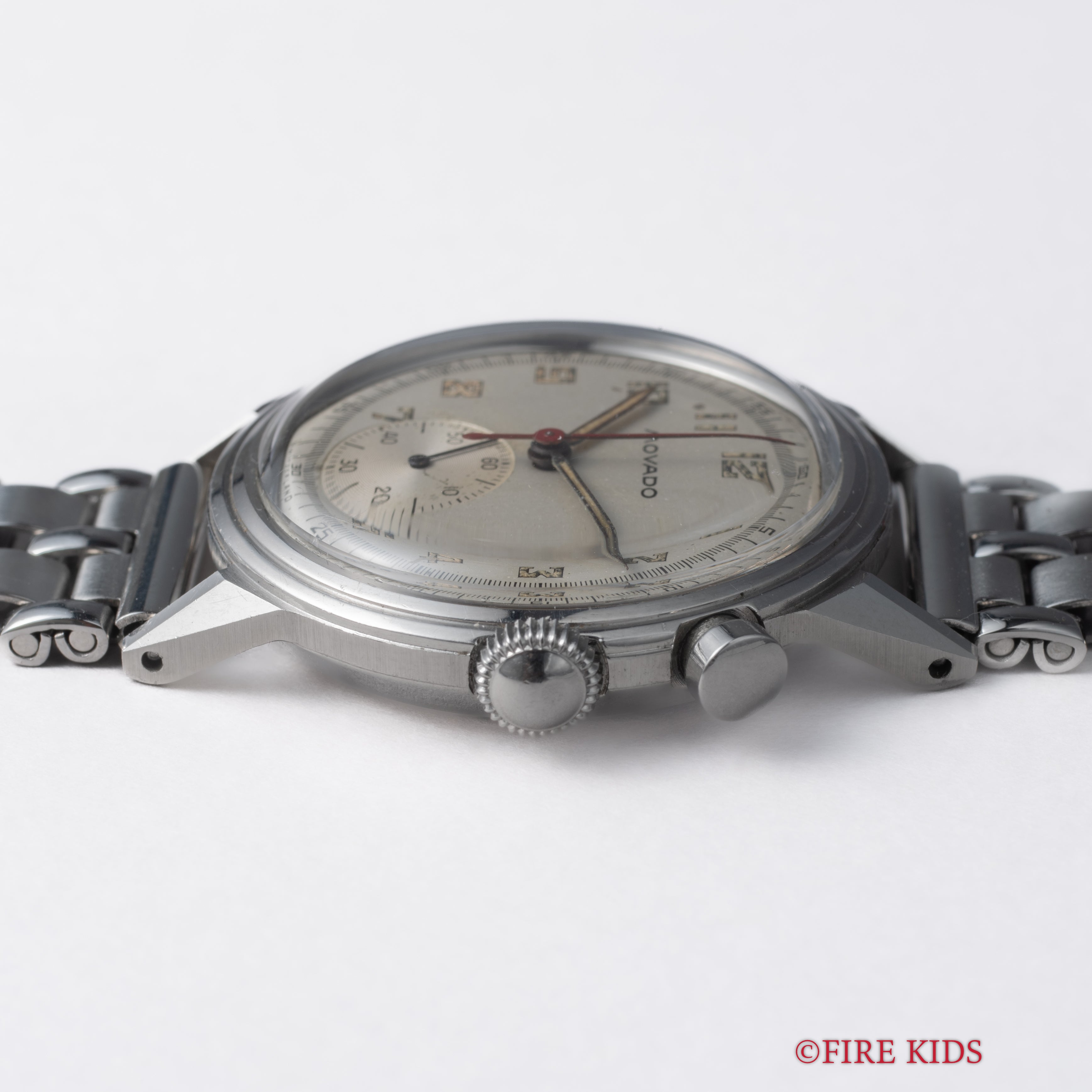 モバード ワンプッシュクロノグラフ 1940年代製 FBケース 手巻き ノンポリッシュ