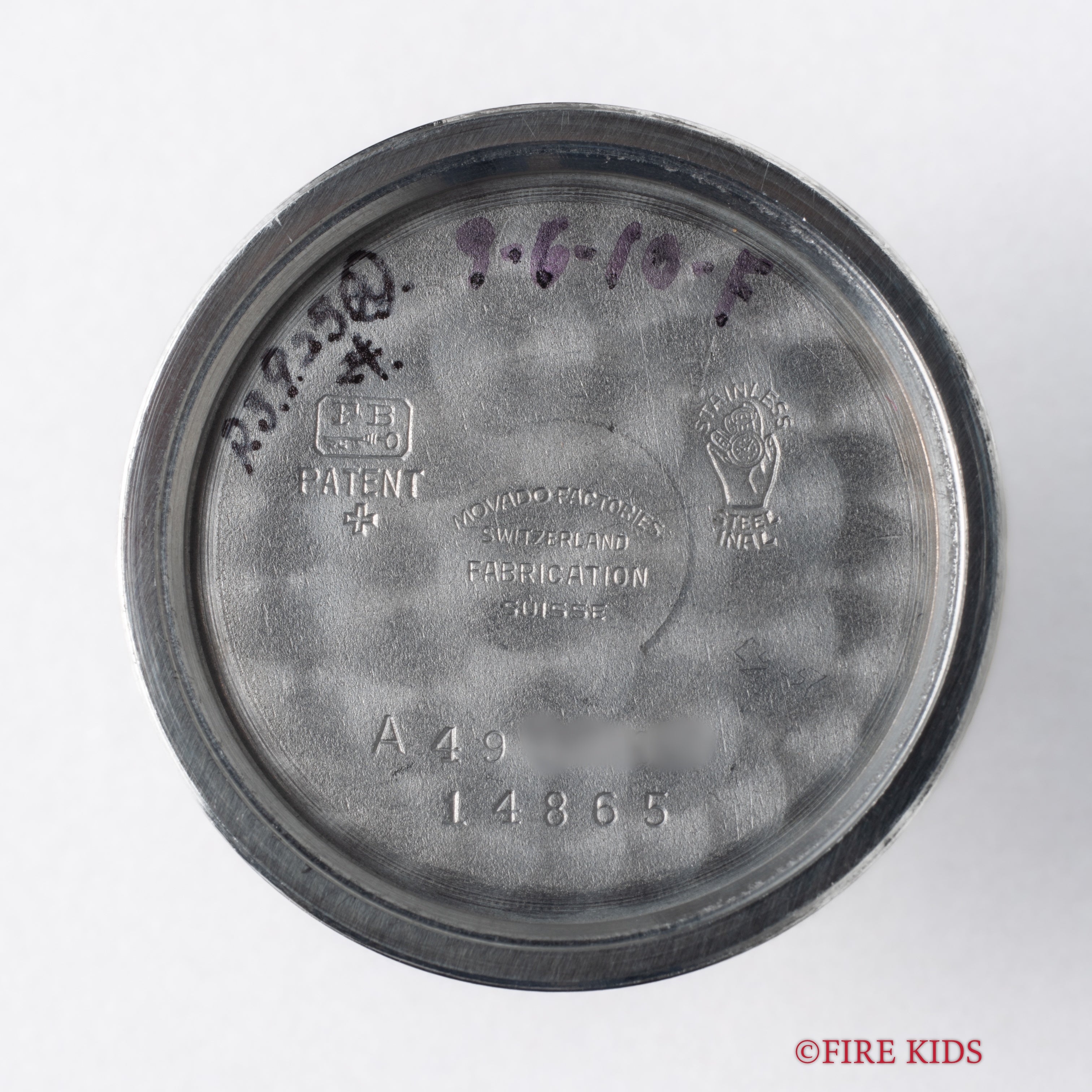 モバード ワンプッシュクロノグラフ 1940年代製 FBケース 手巻き ノンポリッシュ