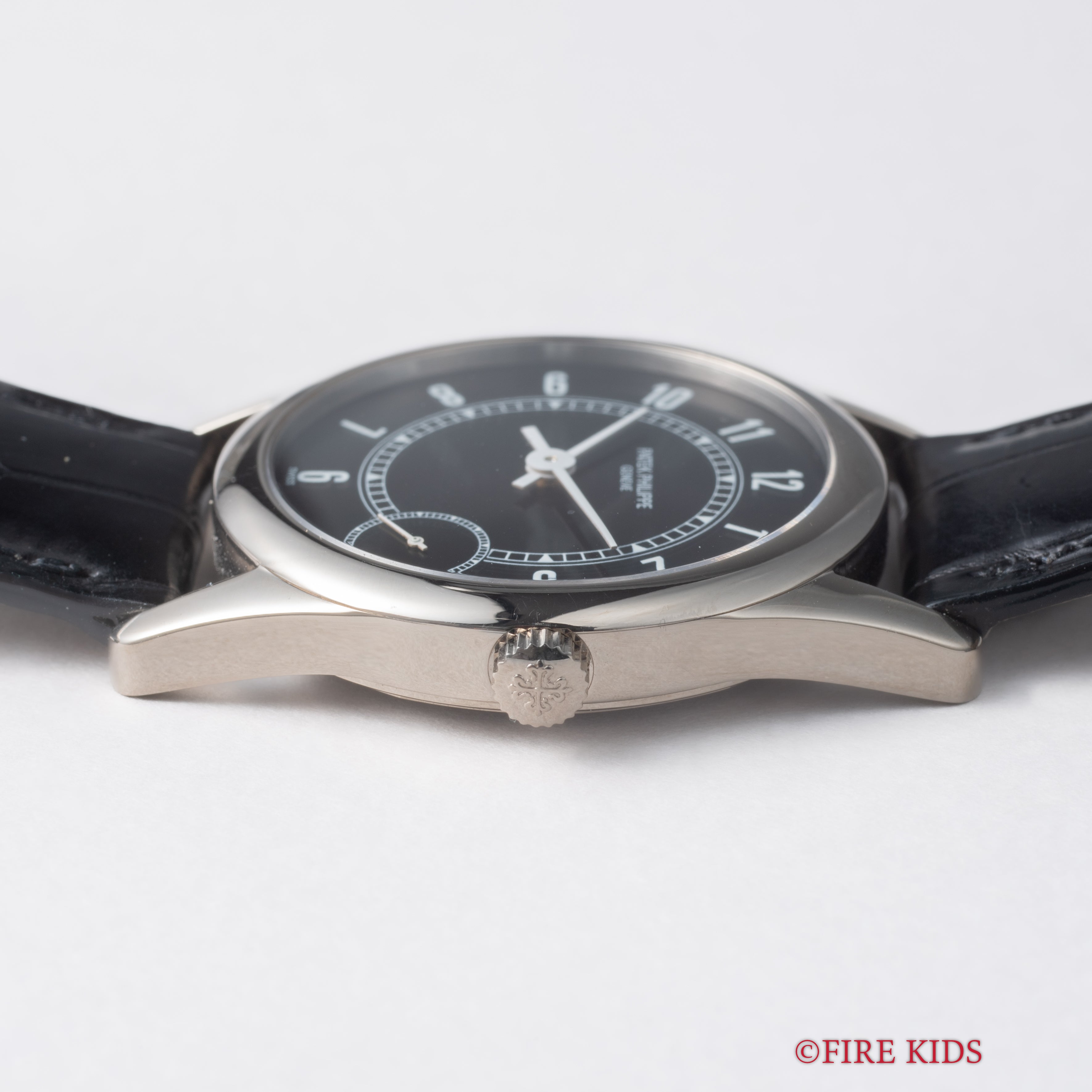 パテック・フィリップ カラトラバ 1990年代製 Ref.5000 Cal.240PS 純正18KWG製Dバックル付き