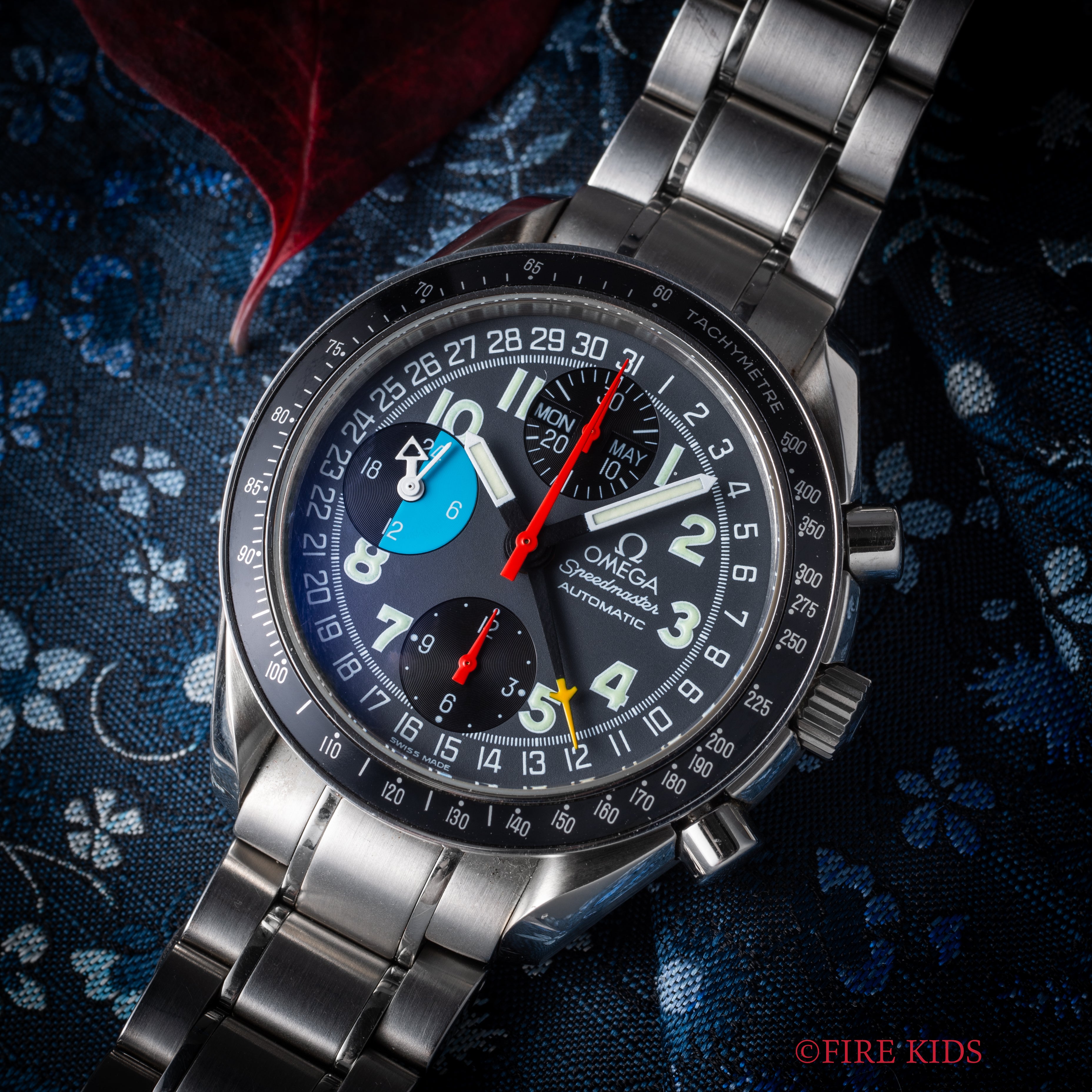 オメガ スピードマスター マーク40 AMPM 1997年製 AM/PM タグ、取扱説明書付き