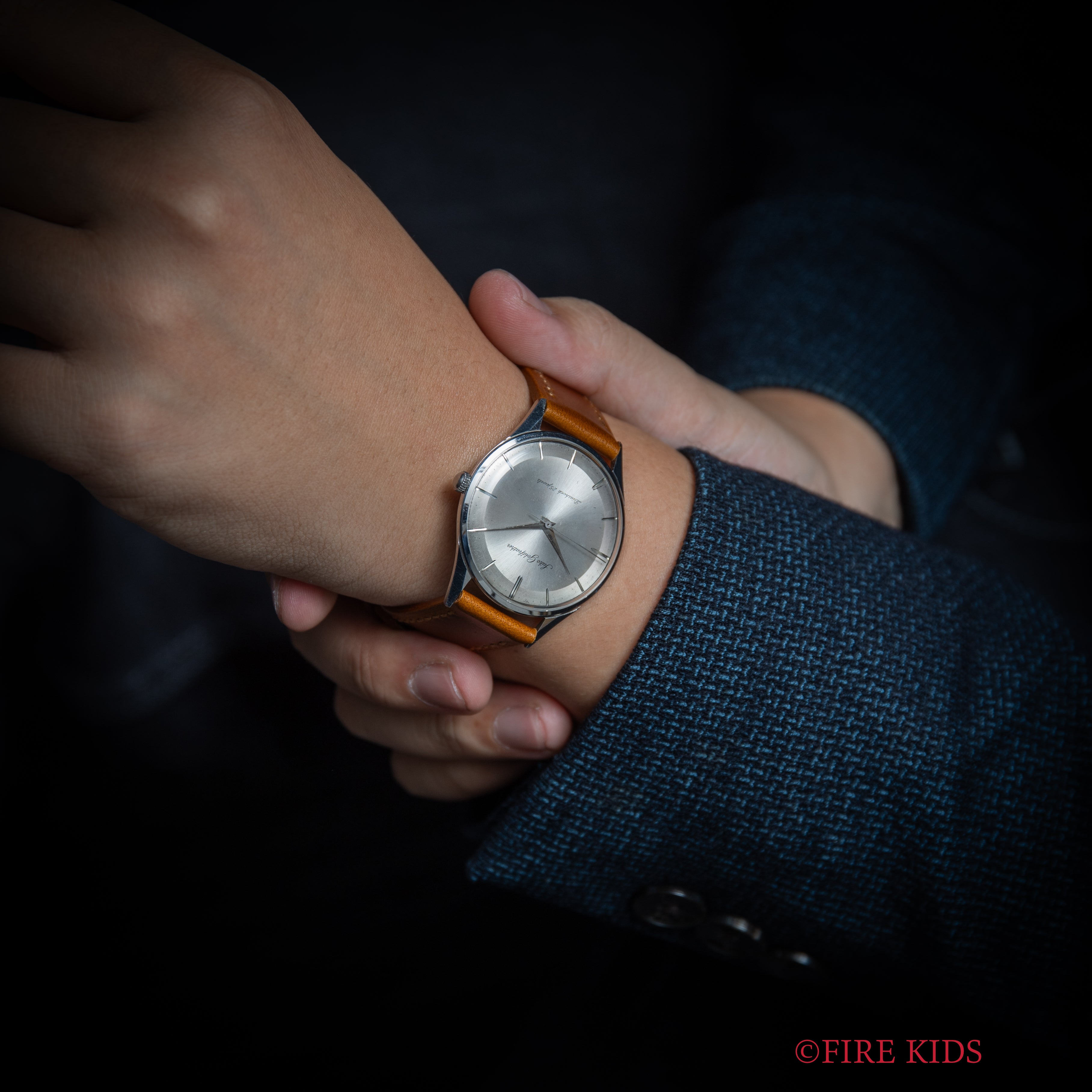 セイコー ゴールドフェザー 1961年製 薄型手巻き センターセコンド ステンレスケース