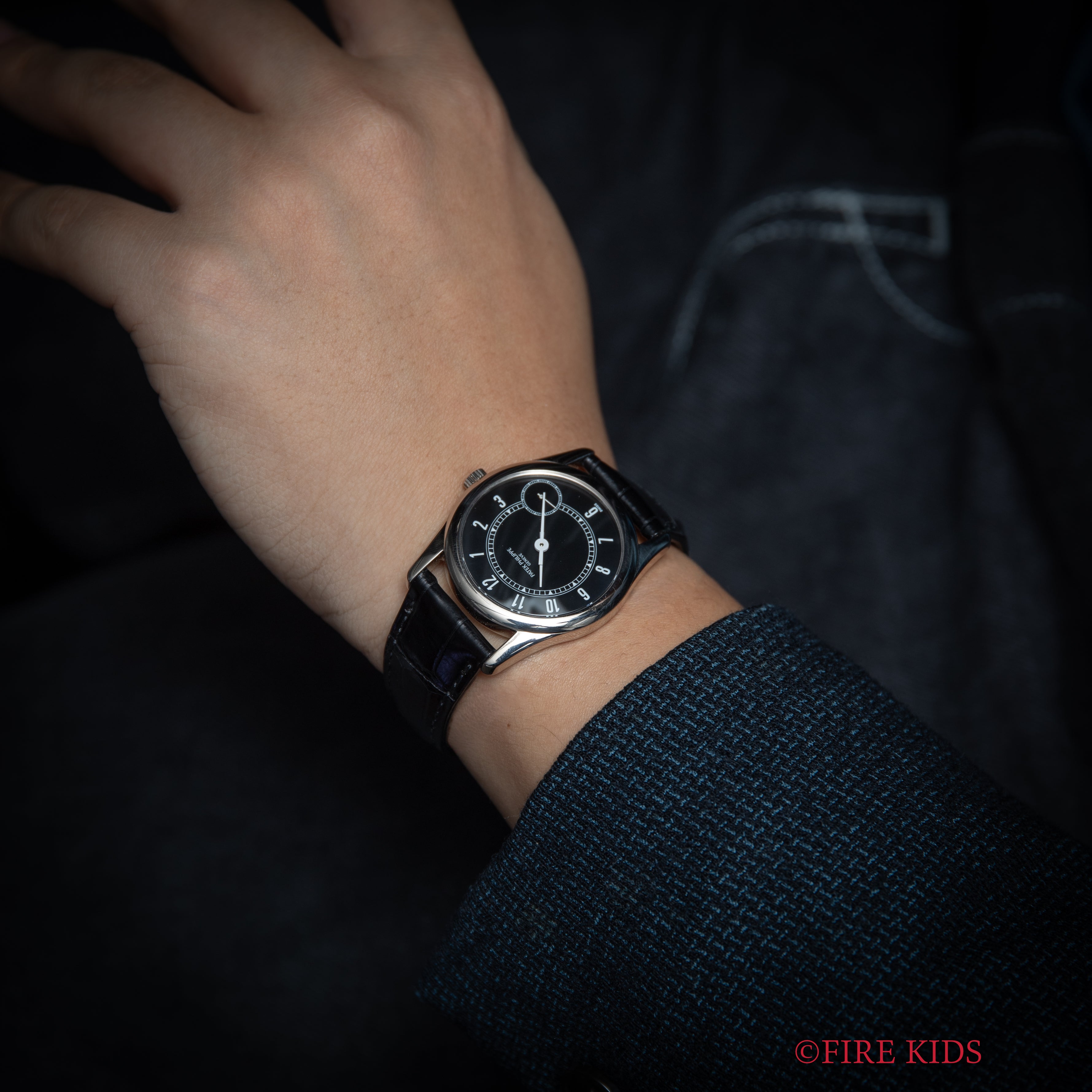 パテック・フィリップ カラトラバ 1990年代製 Ref.5000 Cal.240PS 純正18KWG製Dバックル付き