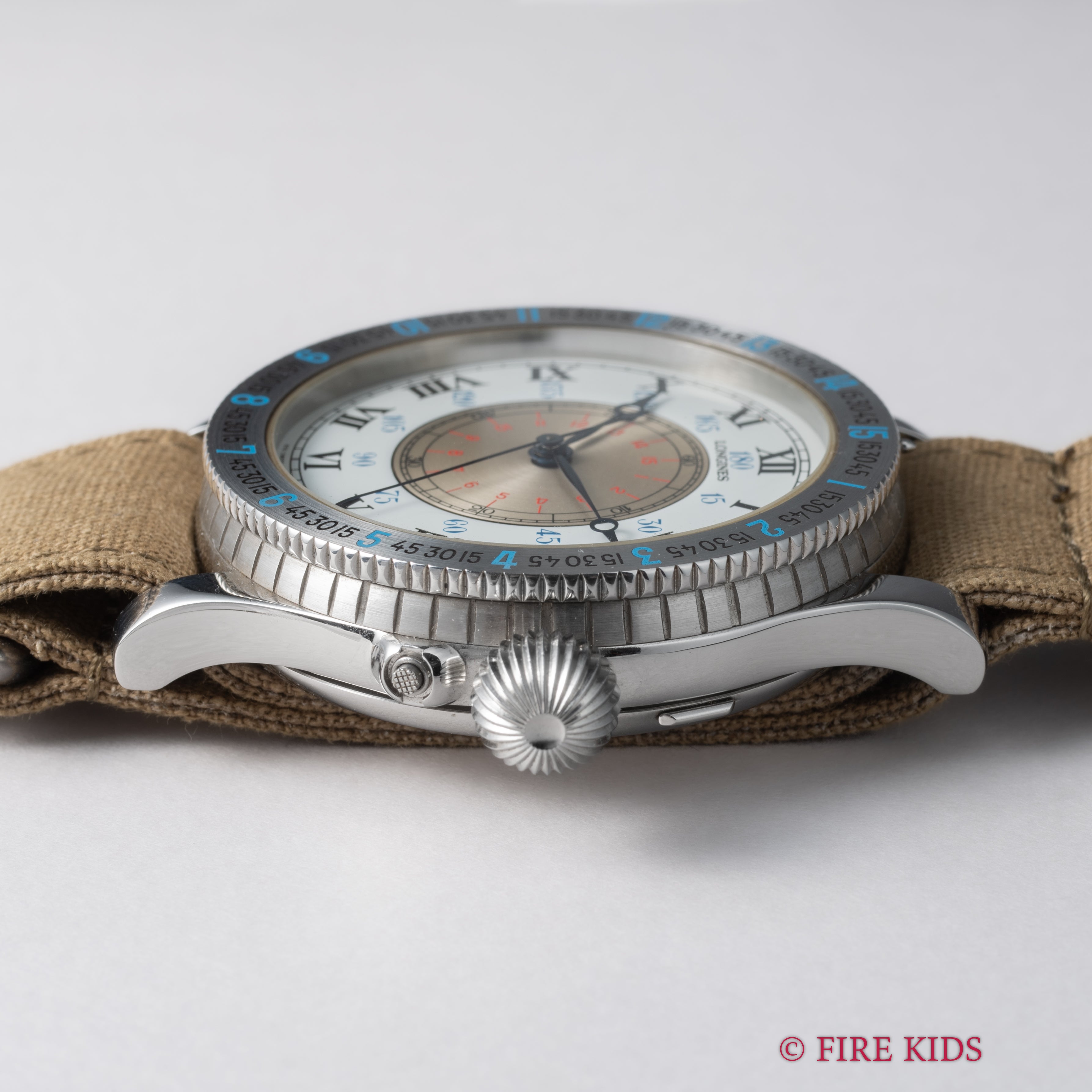 ロンジン リンドバーグ Ref.876.5238 復刻モデル 1987年製 Cal.L876Z 純正革ベルト、純正尾錠付き