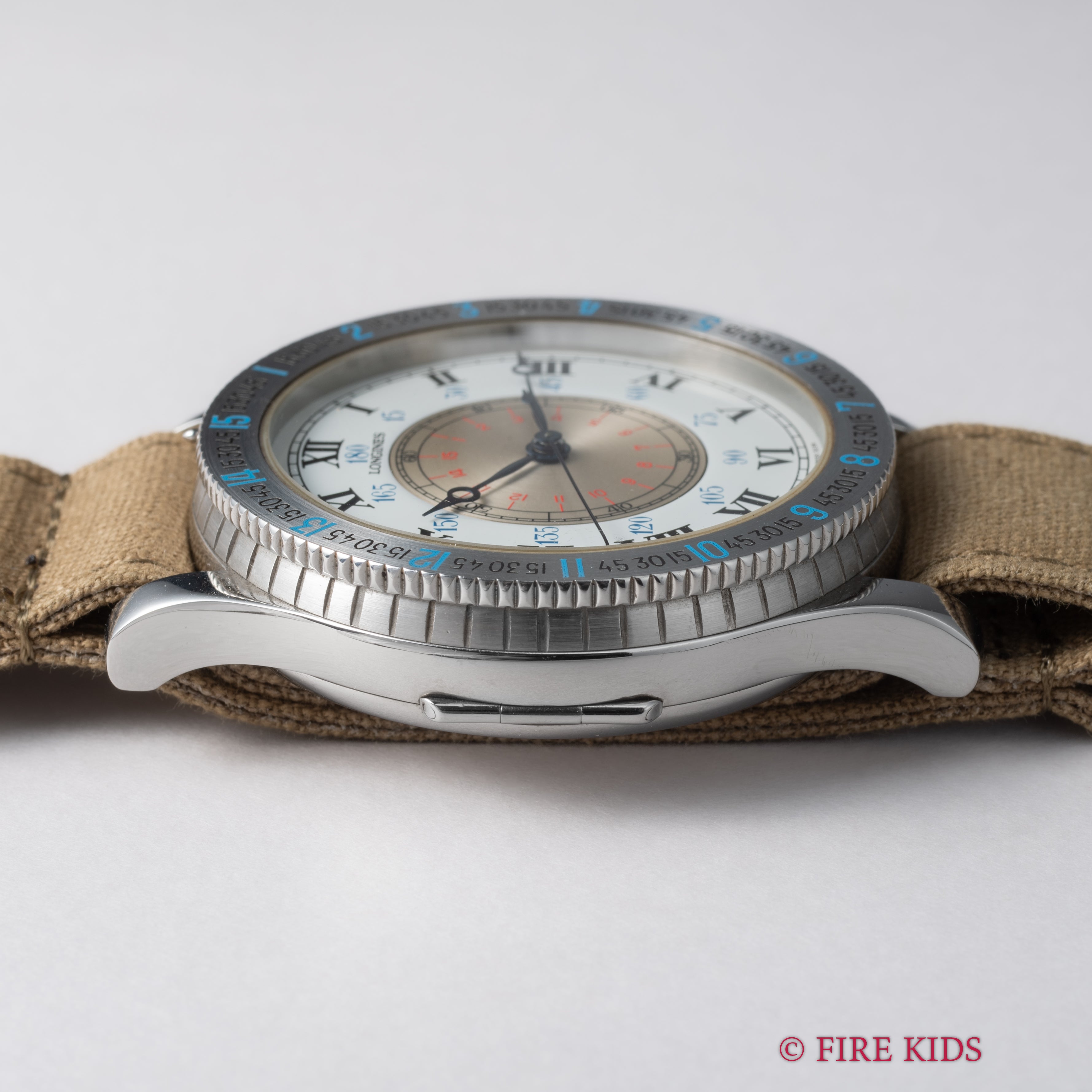 ロンジン リンドバーグ Ref.876.5238 復刻モデル 1987年製 Cal.L876Z 純正革ベルト、純正尾錠付き