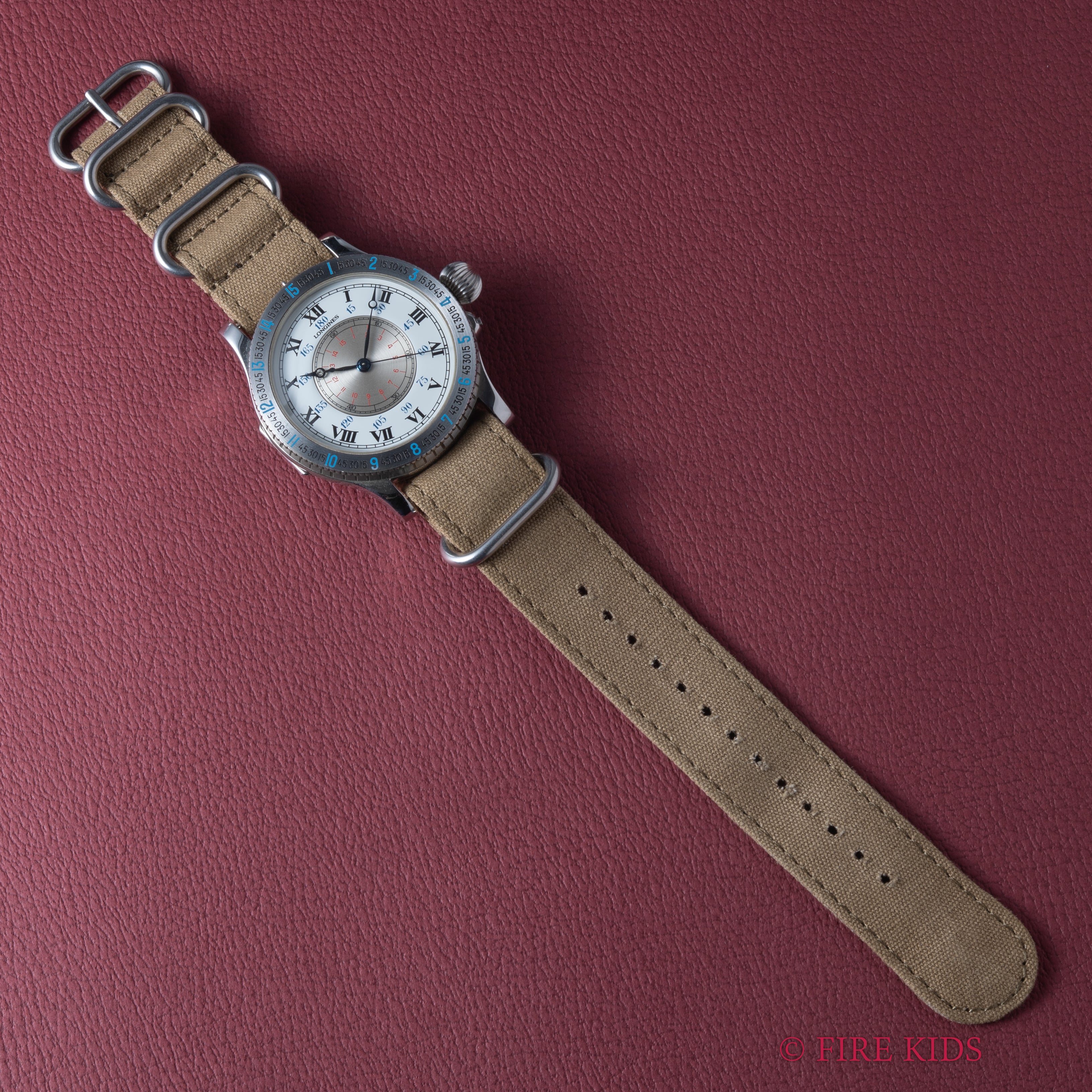 ロンジン リンドバーグ Ref.876.5238 復刻モデル 1987年製 Cal.L876Z 純正革ベルト、純正尾錠付き