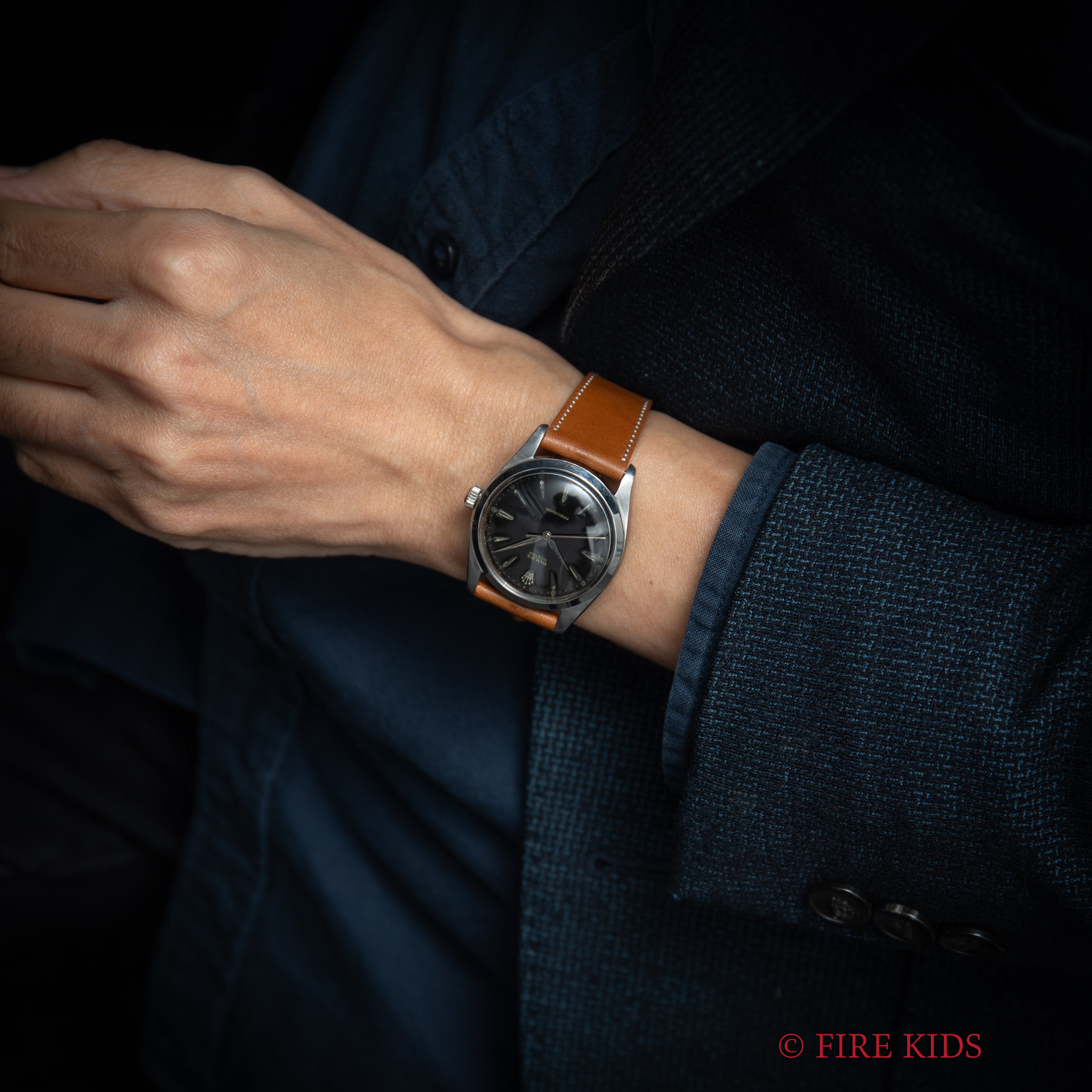 ロレックス ビッグオイスター Ref.6424 ブラックギルト 1964年製 手巻き