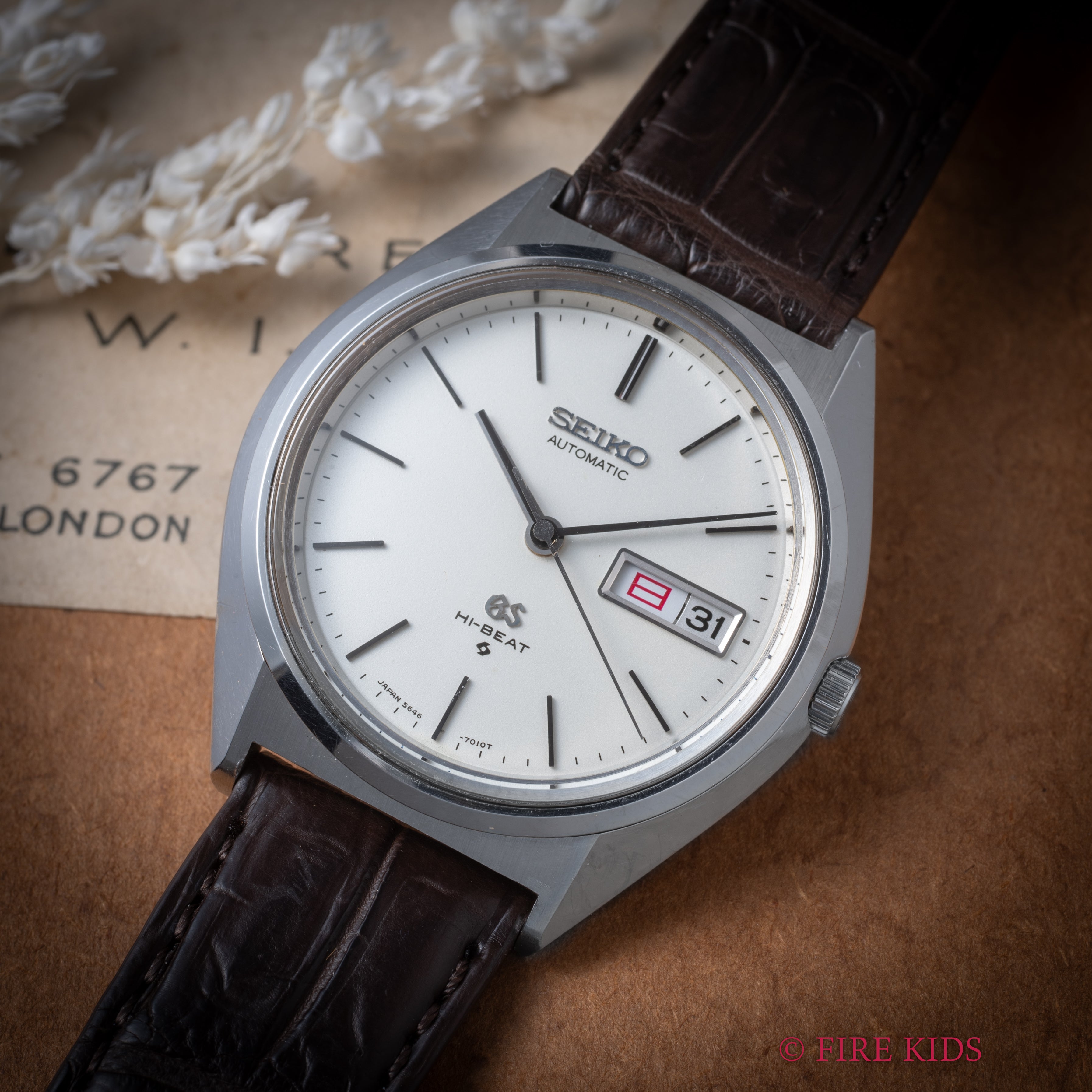 グランドセイコー 1973年製 Ref.5646-7010 56GS ホワイトダイヤル 自動巻き