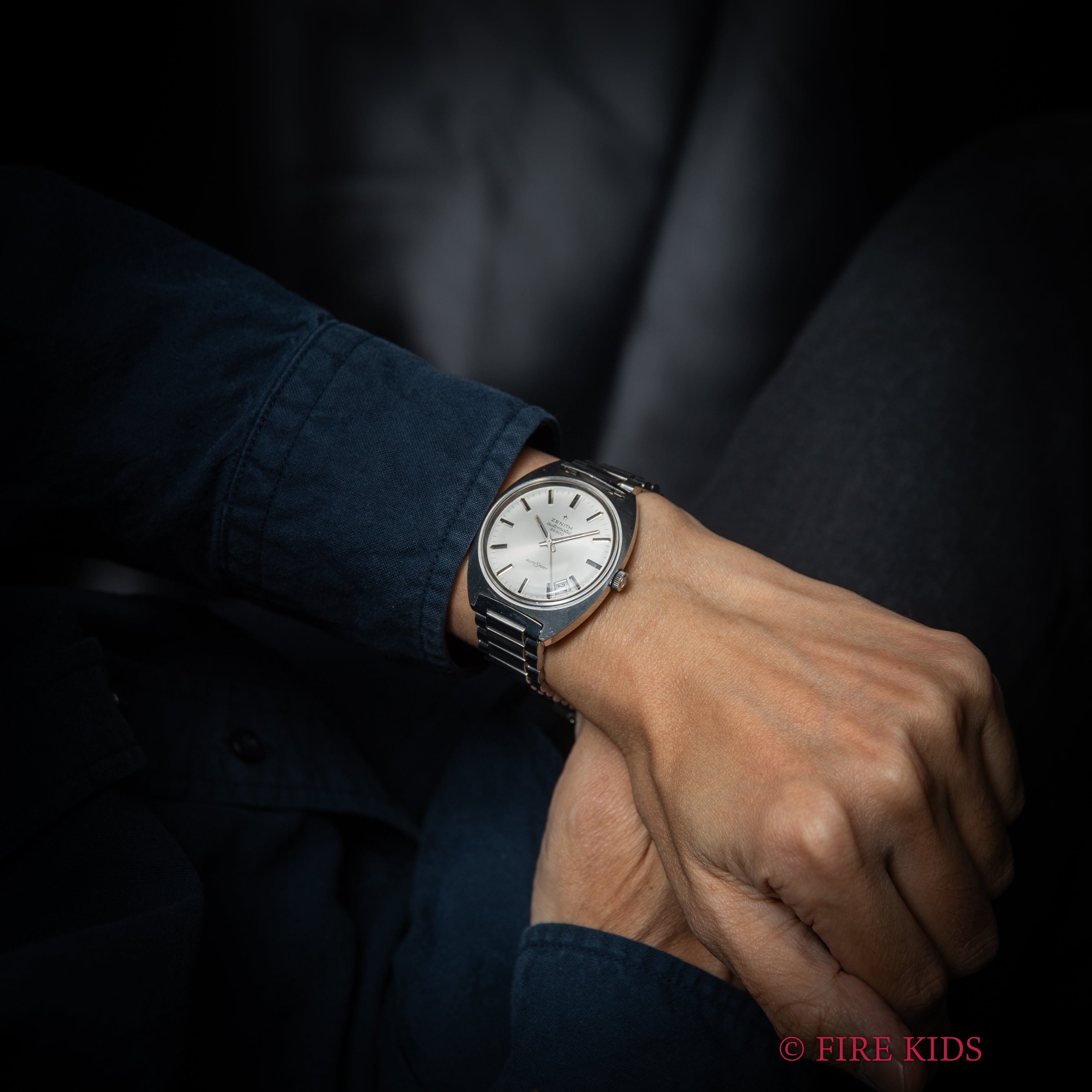 ゼニス オートスポーツ 28800 1970年代製 ハイビート自動巻 Cラインケース 純正ブレス