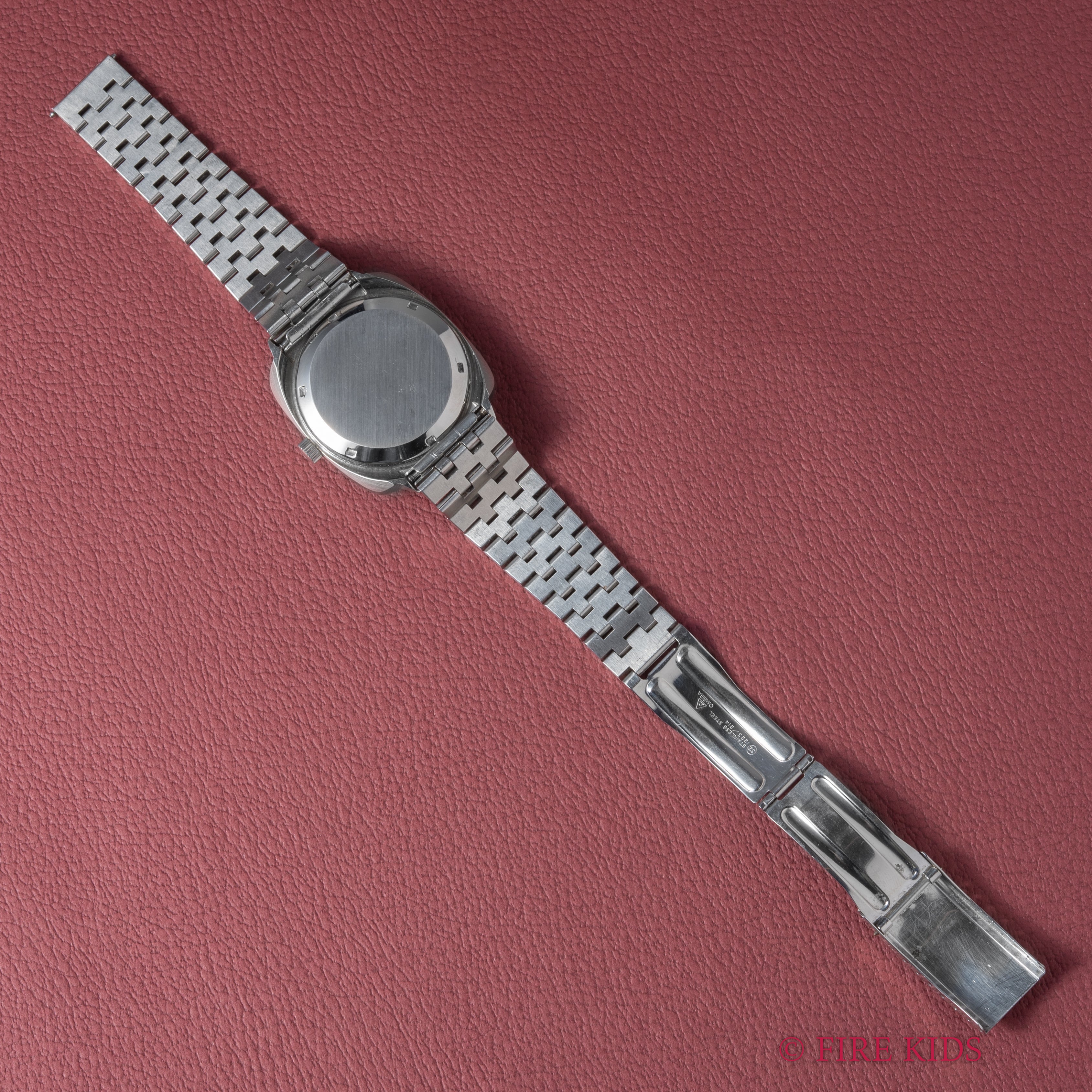 オメガ ジュネーブ 1973年製 デイデイト ハイビート自動巻 Cal.1022 純正ステンレスブレス