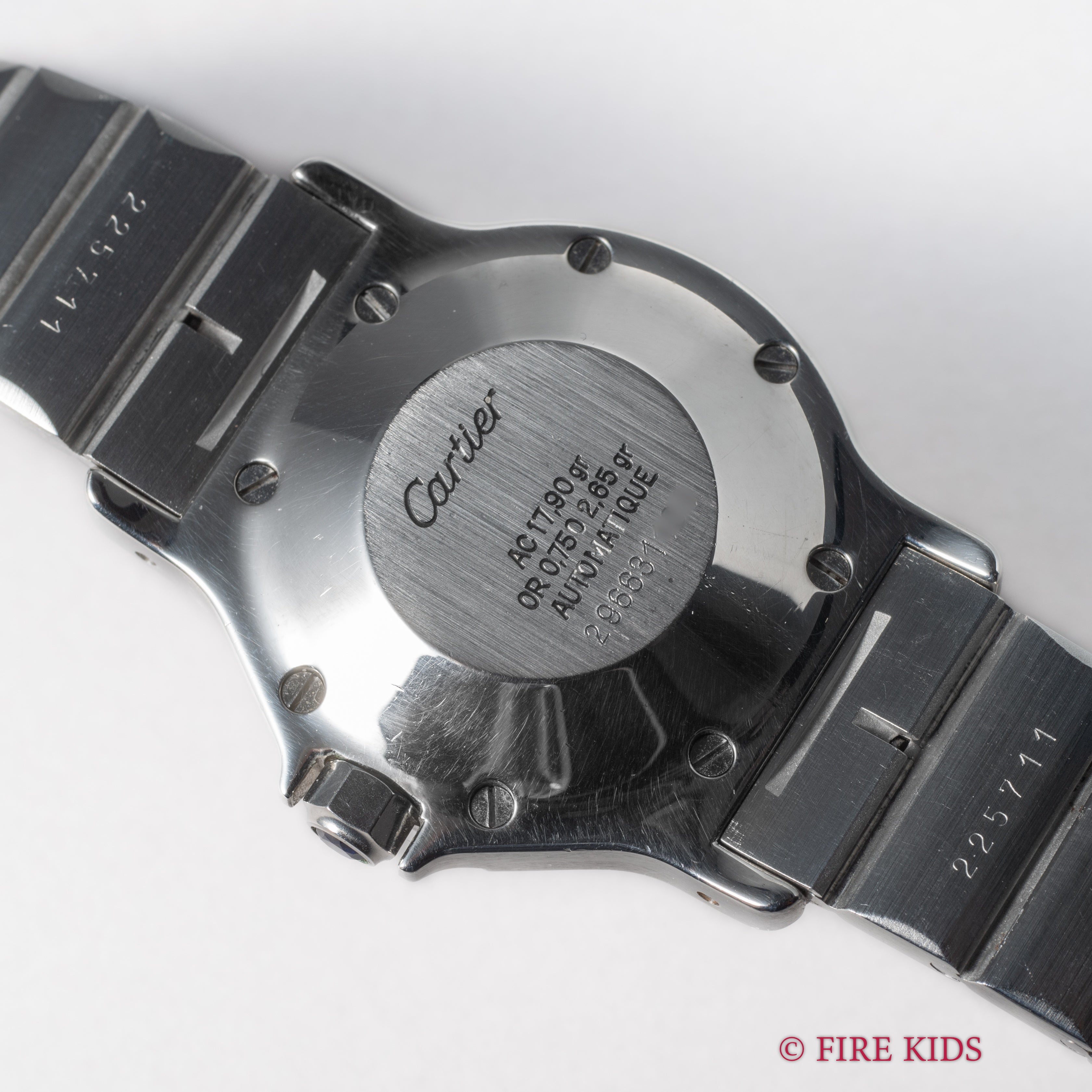 カルティエ サントスオクタゴン LMサイズ 1980年代製 自動巻 コンビ 純正ブレス