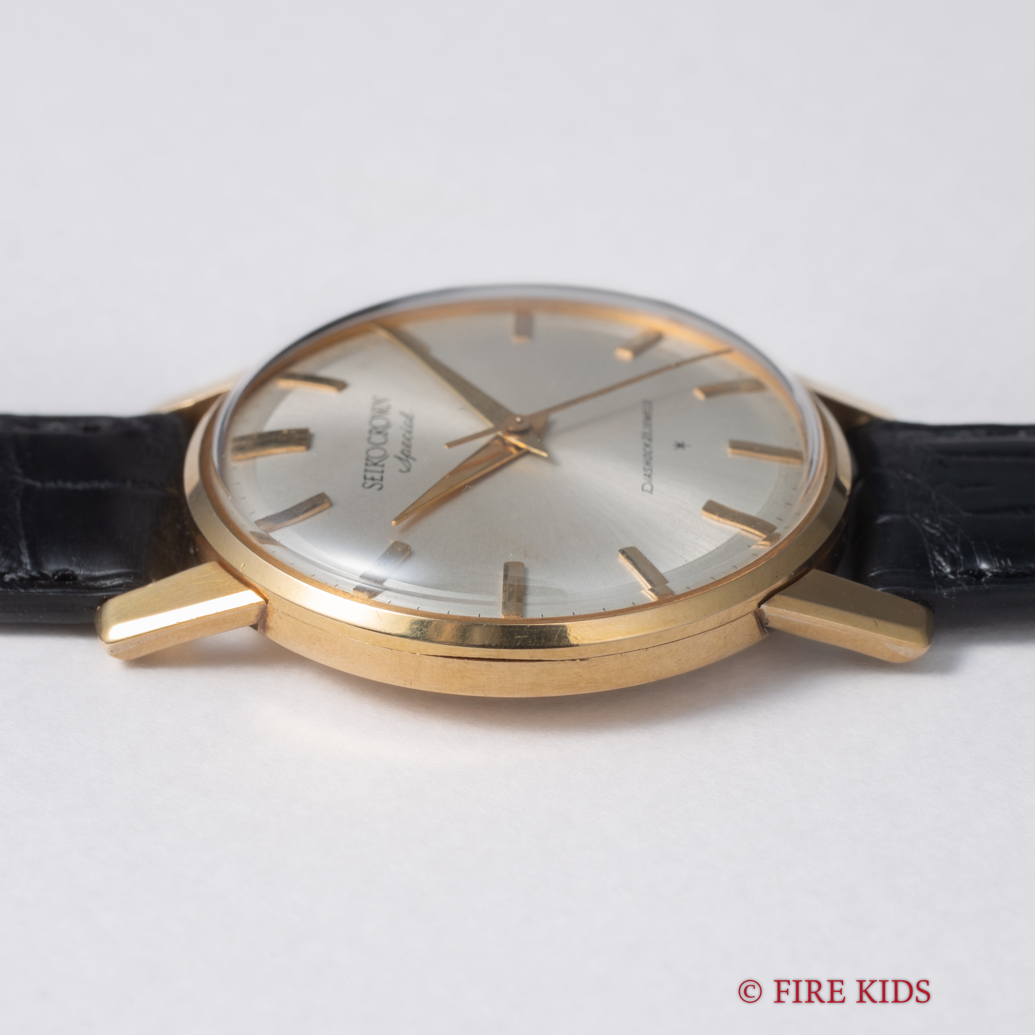 セイコー 18金無垢ケースクラウン スペシャル 1963年製 23石手巻 秒針規制装置