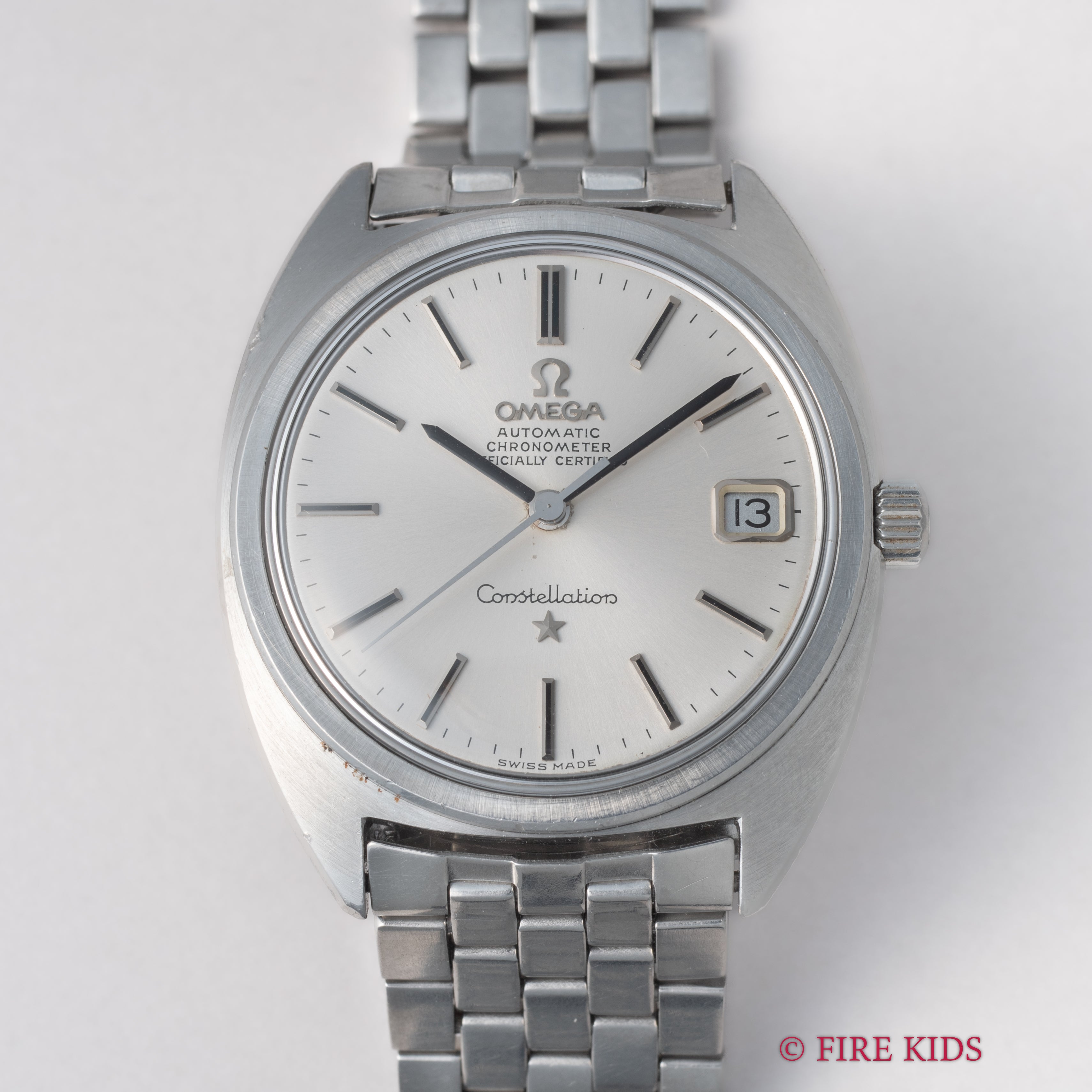 オメガ コンステレーション ジェンタデザイン前期型 1968年製 Ref.168.017自動巻クロノメーター 純正ブレス