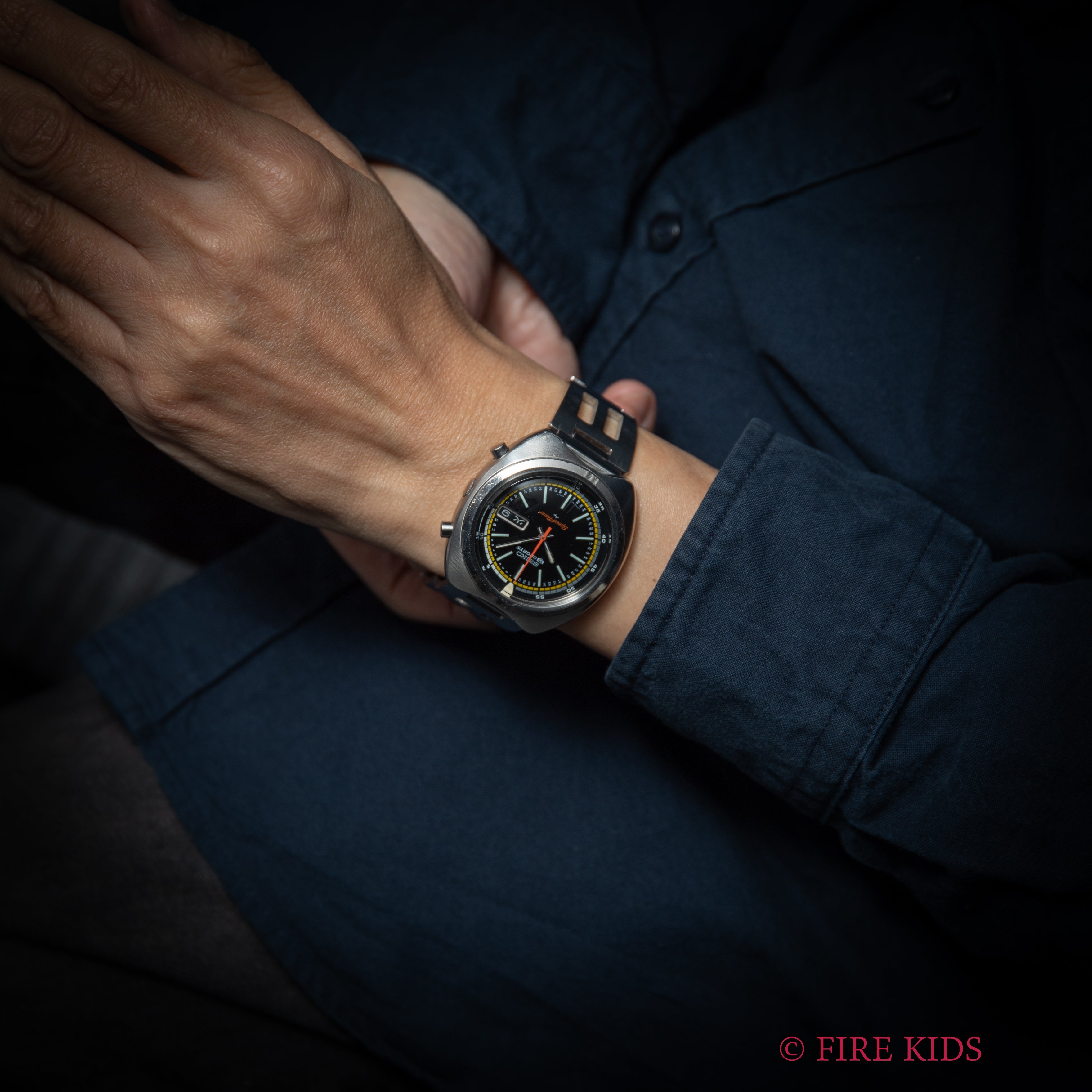 セイコー 5スポーツスピードタイマー 1971年製 Ref.7017‐6040 インナー回転ベゼル 自動巻クロノグラフ