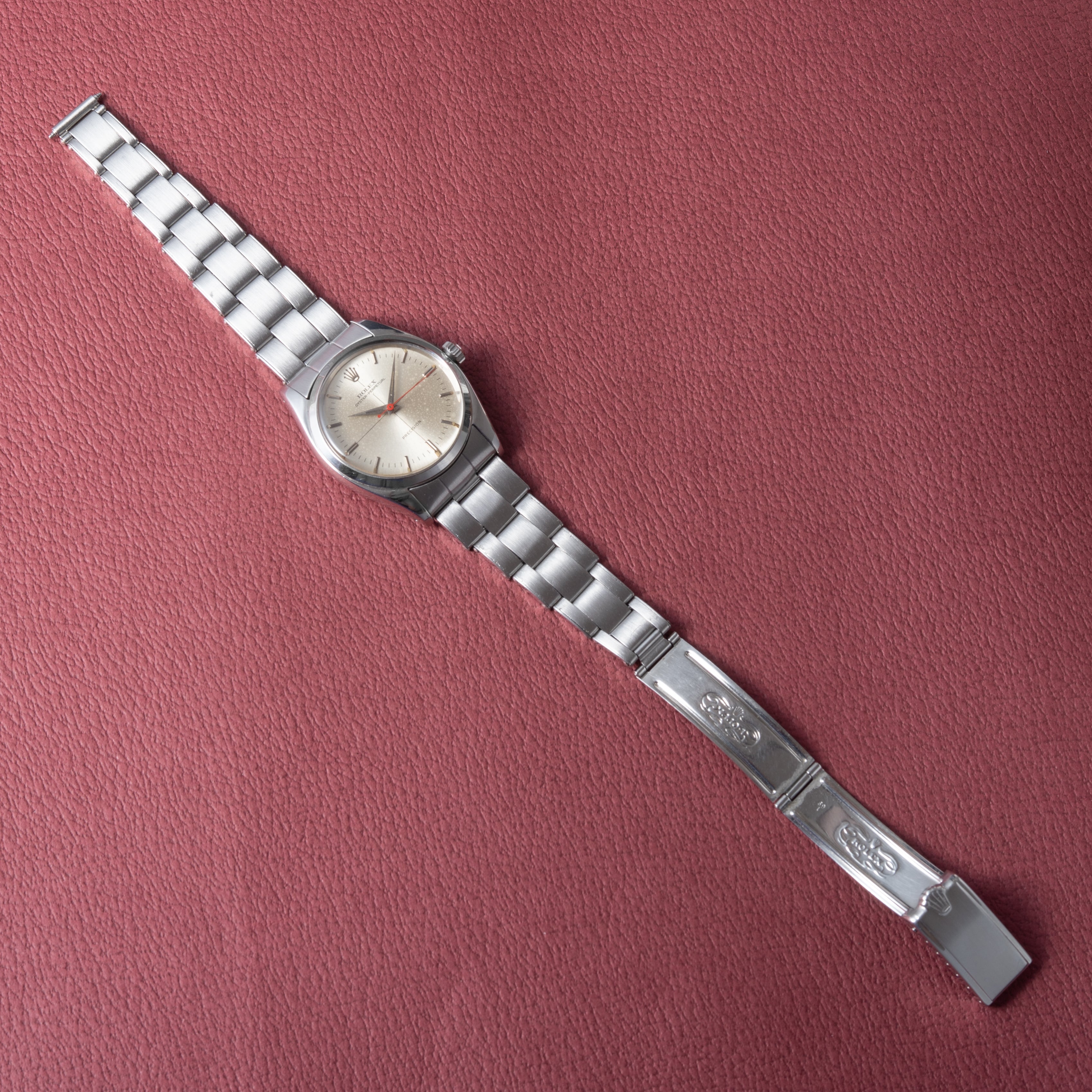 ロレックス 1961年製 オイスターパーペチュアル Ref.6558 赤秒針 純正リベットブレス