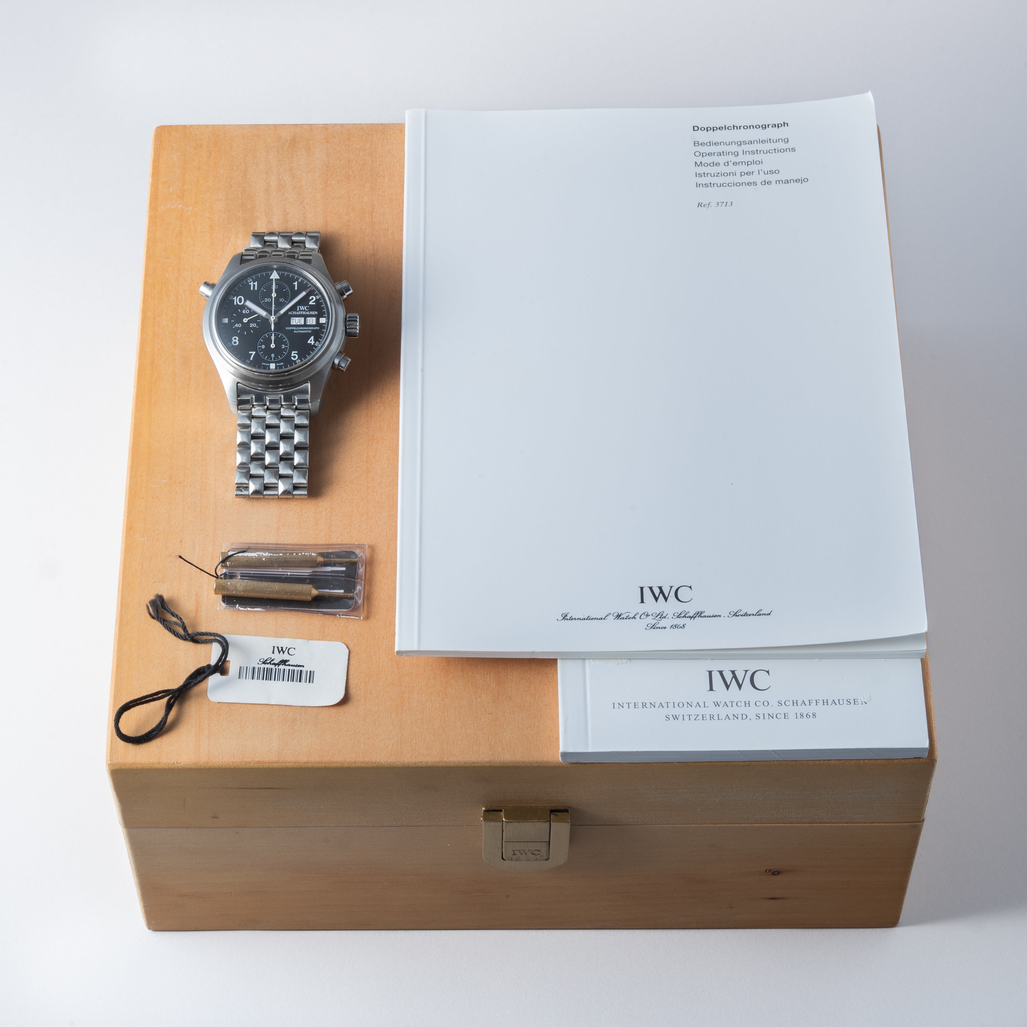 IWC ドッペルクロノグラフ 2003年製 Ref.IW371319 箱、ギャラ付き