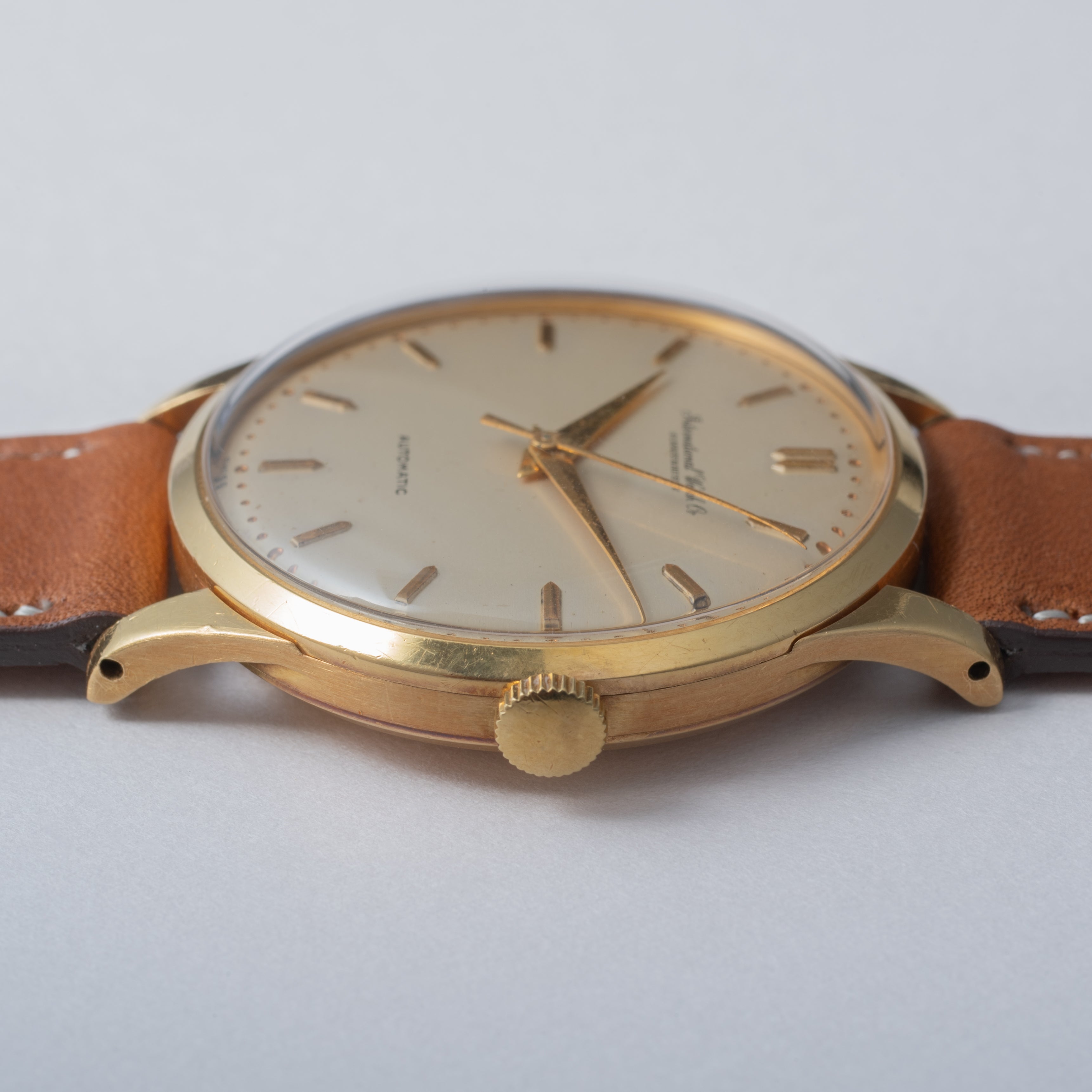 IWC ラウンドケース 1960年製 18金無垢 オートマチック Cal.853