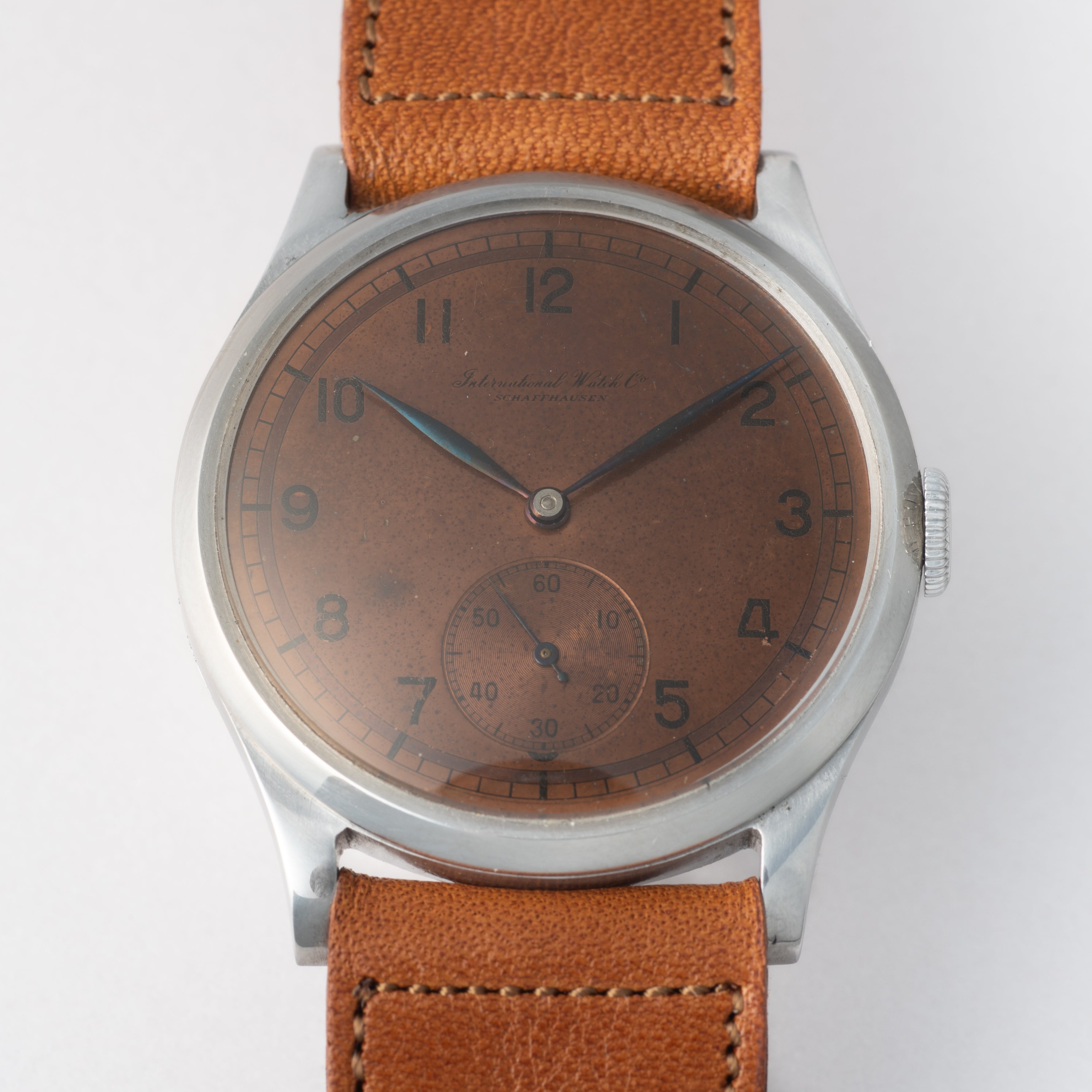 IWC アラビアインデックス 1938年製 コッパーダイヤル 手巻き Cal.83