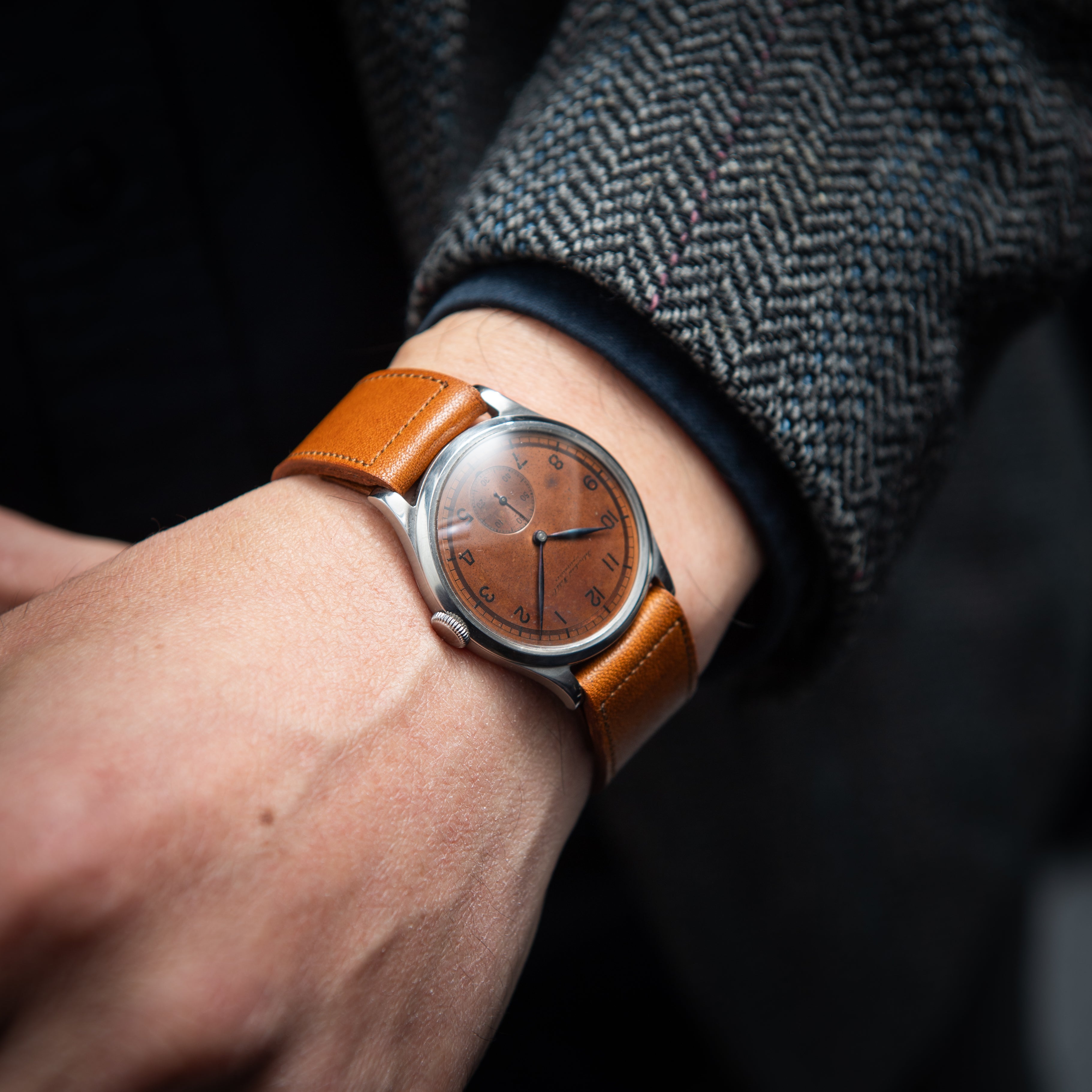 IWC アラビアインデックス 1938年製 コッパーダイヤル 手巻き Cal.83