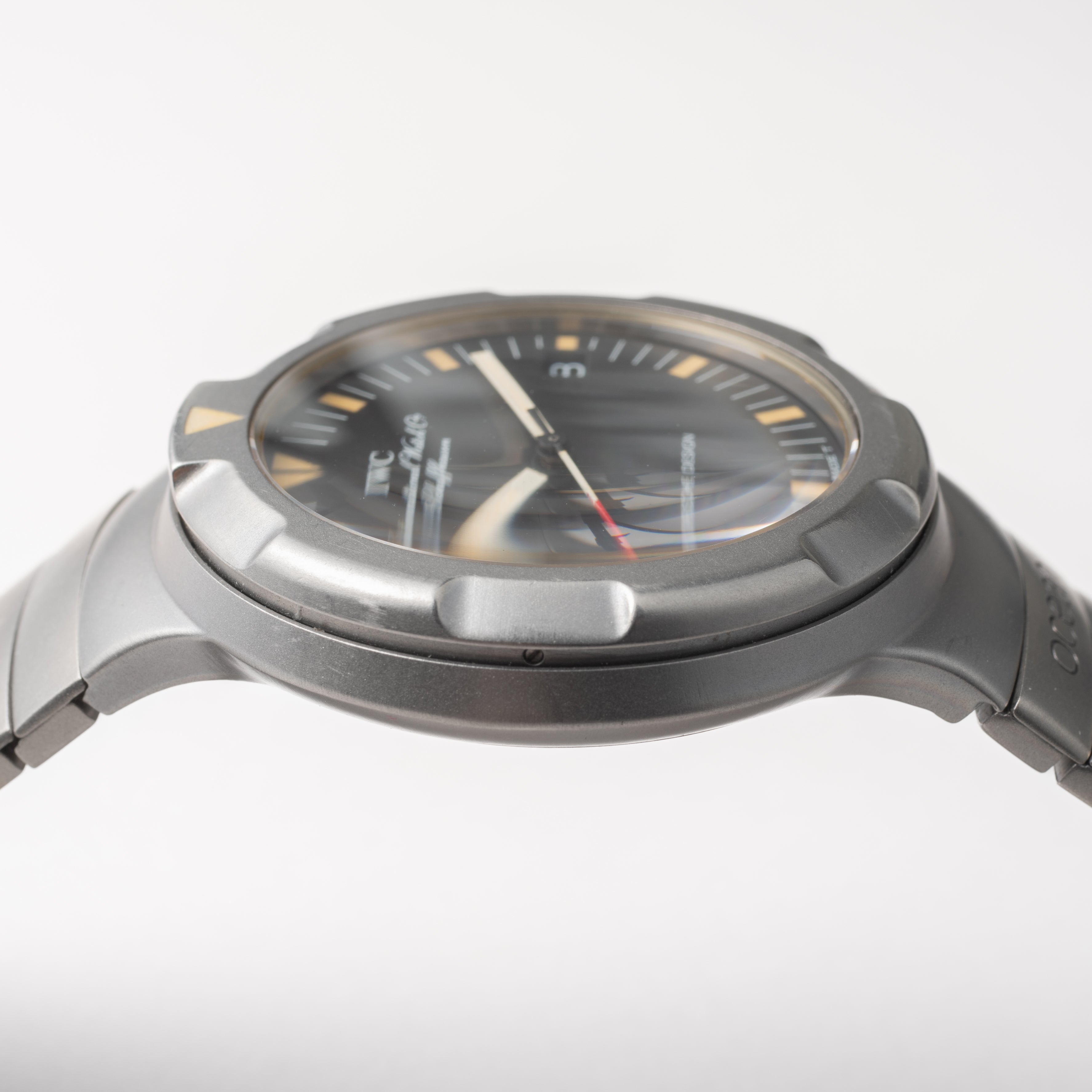 ポルシェデザインbyIWC オーシャン2000 1983年製 Ref.3500 初期 筆記体 純正ベルクロ付き 自動巻