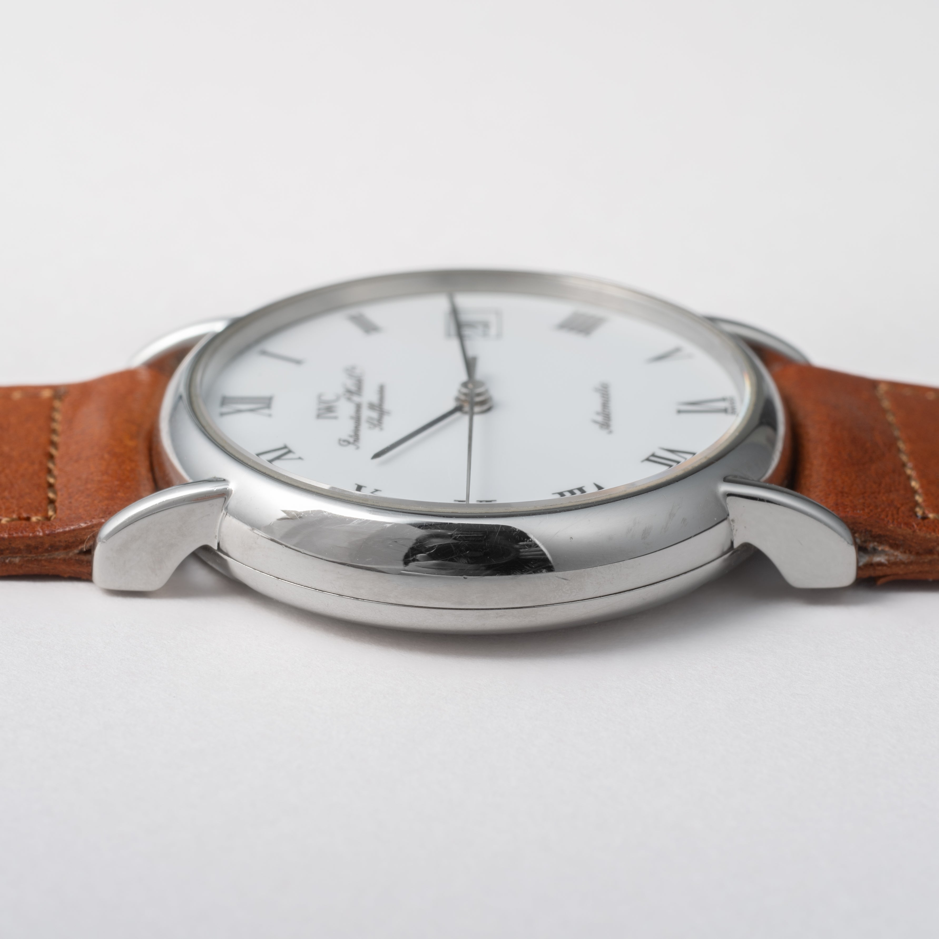 IWC ポートフィノ 2001年製 ホワイトローマンダイヤル 純正尾錠付き