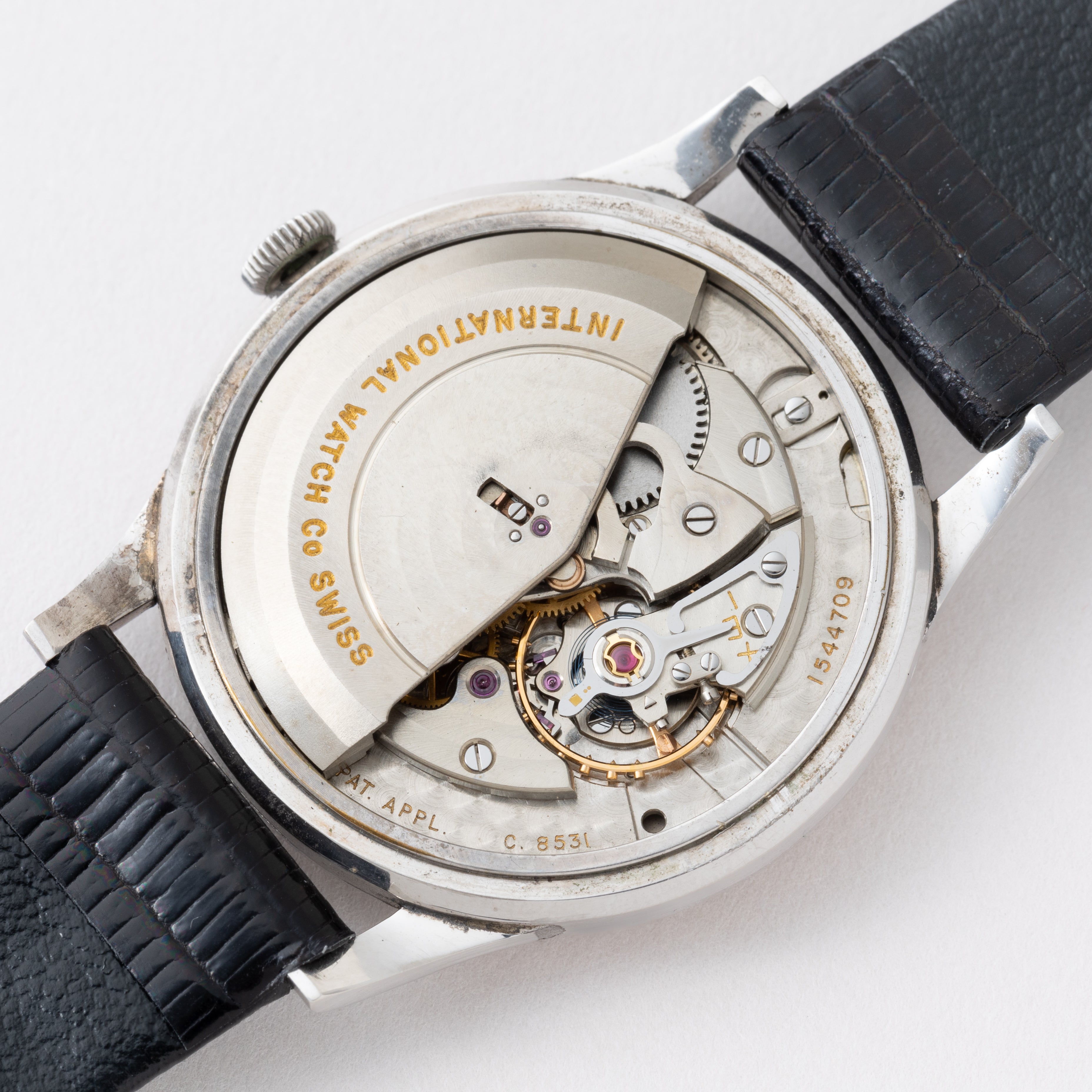 IWC ラウンドケース 1960年製/昭和35年製 寄り目 Cal.8531 砲弾インデックス プラチナケース Ref.140263