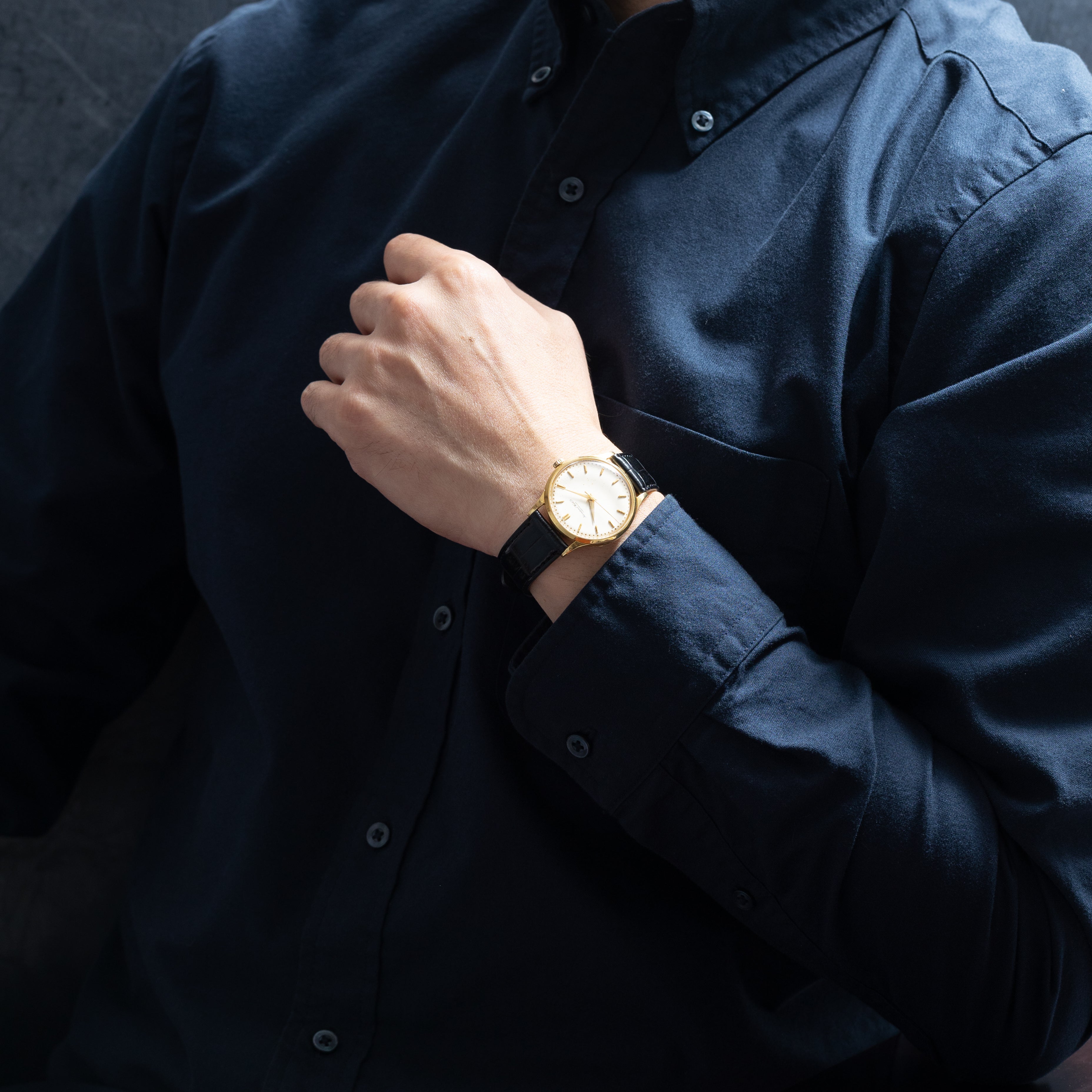 IWC 18金無垢ラウンドケース 1959年製 Cal.89 手巻き オールドインター