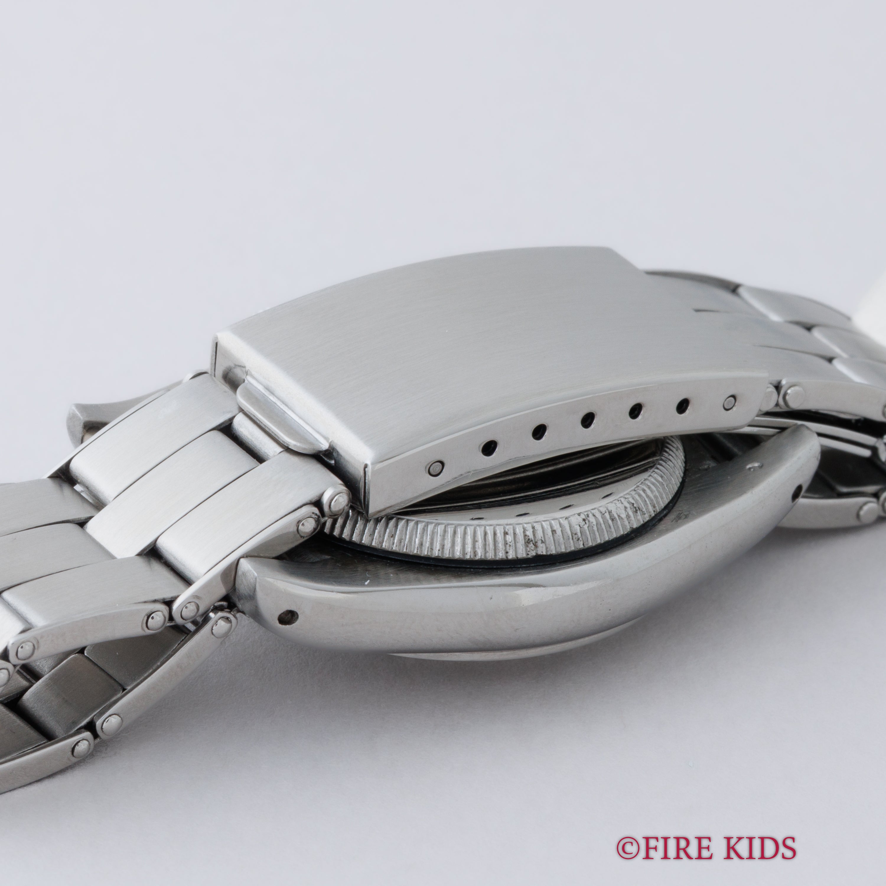 ロレックス オイスター フラットバック 1941年製 アラビアダイヤル スモールセコンド手巻 社外ブレス